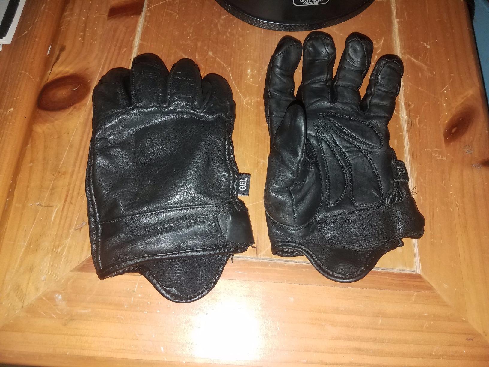 Men's Leather Cruising Gloves w/Clean Look, Gel Palm - Great for Riding or Driving customer photo 2