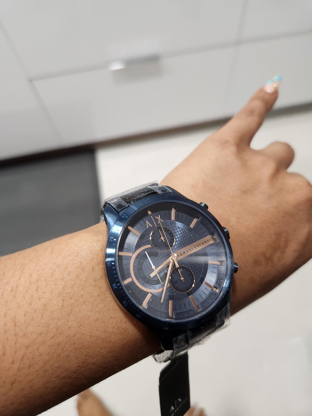 A|X Armani Exchange Chronograph Men's Watch, Stainless Steel Watches for Men customer photo 1