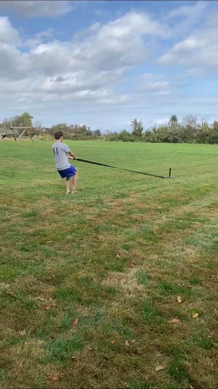 Titan Fitness Power Speed Training Sled with 14.5ft Leash, 500 LB Capacity, Weighted Drag or Pull Sled for Speed, Agility, and Strength Training customer photo 1