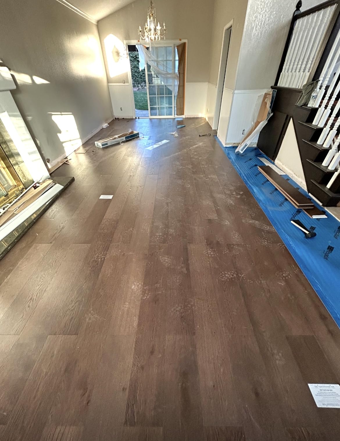 BlueStep Underlayment with Moisture Barrier for Laminate and Wood Floors, (200 sq.ft Roll) customer photo 1