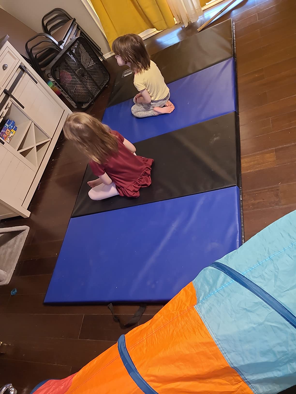 We Sell Mats - 4 ft x 8 ft x 2 in Premium Personal Fitness & Exercise Mat for Home Workout - Lightweight and Folds for Carrying - All Purpose Home Gym Mat - Thick Mat for Yoga, Pilates, Stretches customer photo 1
