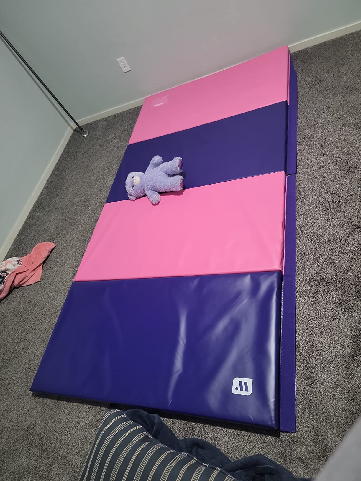 We Sell Mats - 4 ft x 8 ft x 2 in Premium Personal Fitness & Exercise Mat for Home Workout - Lightweight and Folds for Carrying - All Purpose Home Gym Mat - Thick Mat for Yoga, Pilates, Stretches customer photo 2