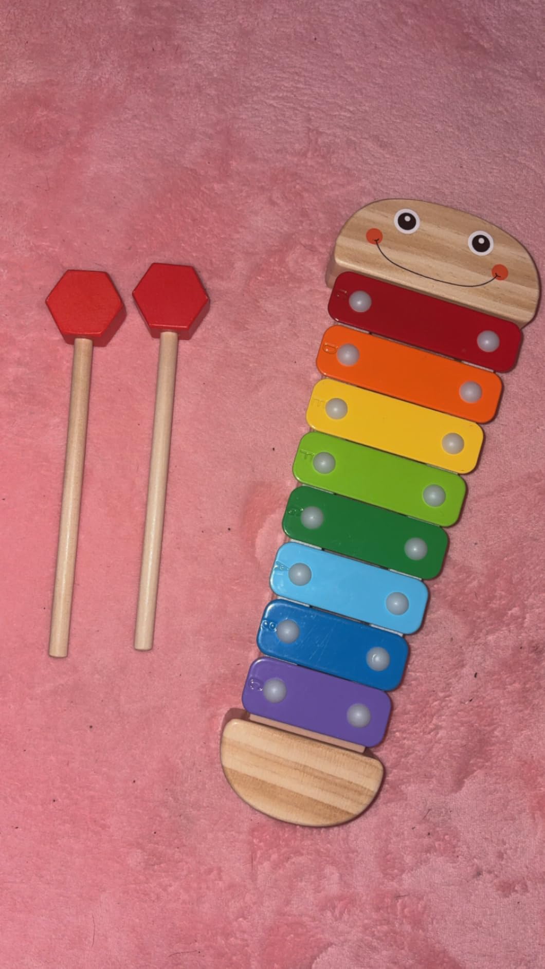 Melissa & Doug Caterpillar Xylophone Musical Toy with Wooden Mallets customer photo 2