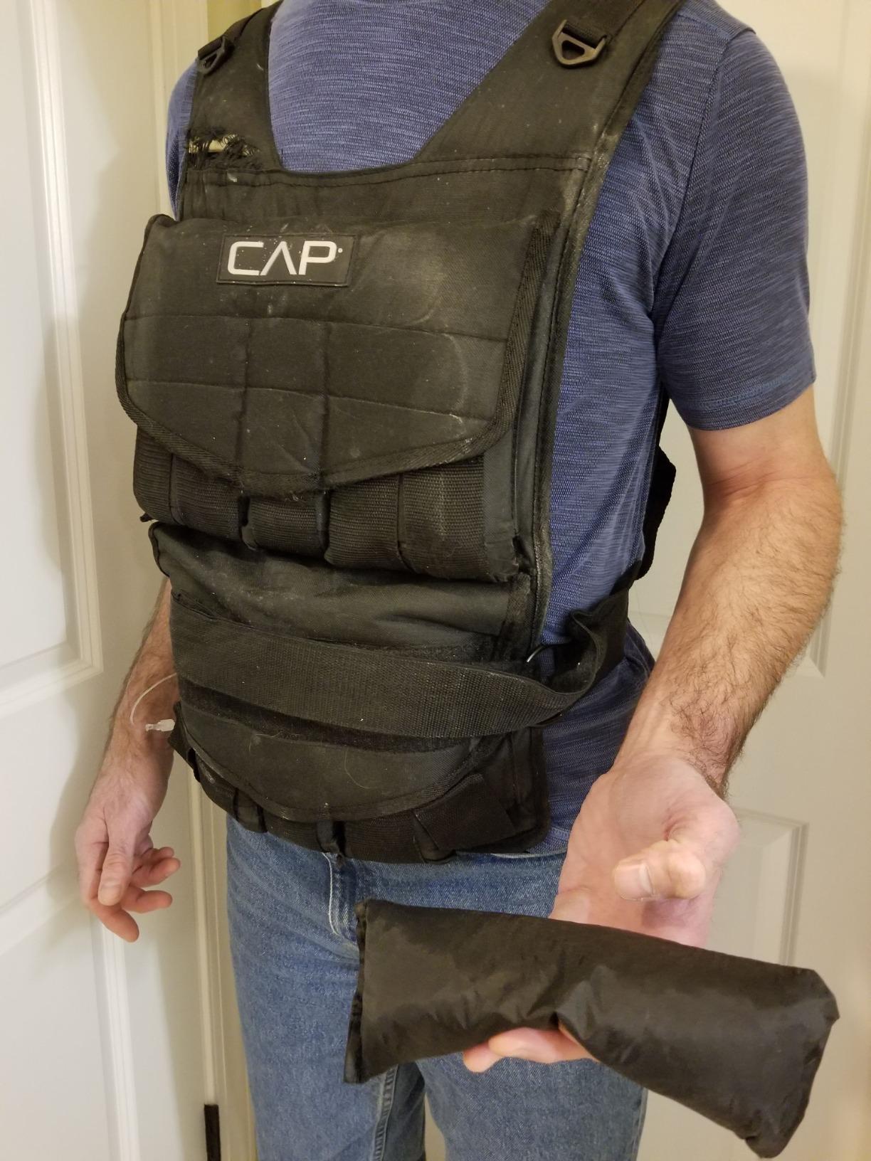 CAP Adjustable Weighted Vest 20-150 lbs for Strength Training, Running & Workouts, Weight Vest for Men & Women, Fitness Training Vest customer photo 2