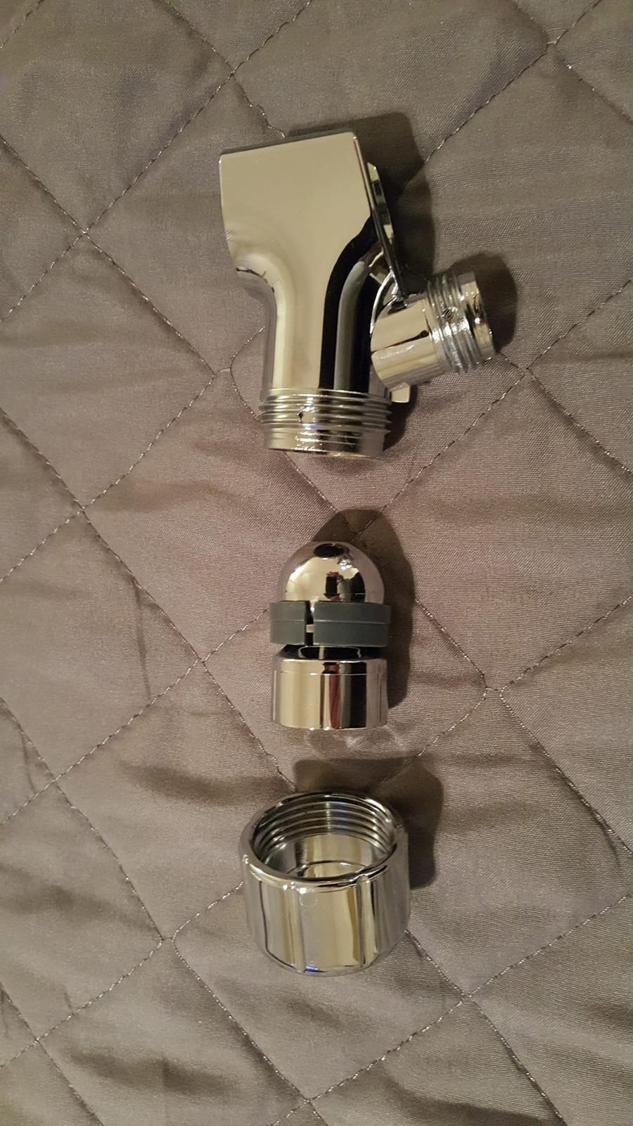High Pressure Handheld Shower Head with Powerful Shower Spray against Low Pressure Water Supply Pipeline, Multi-functions, w/ 79'' Hose, Bracket, Chrome Finish customer photo 1