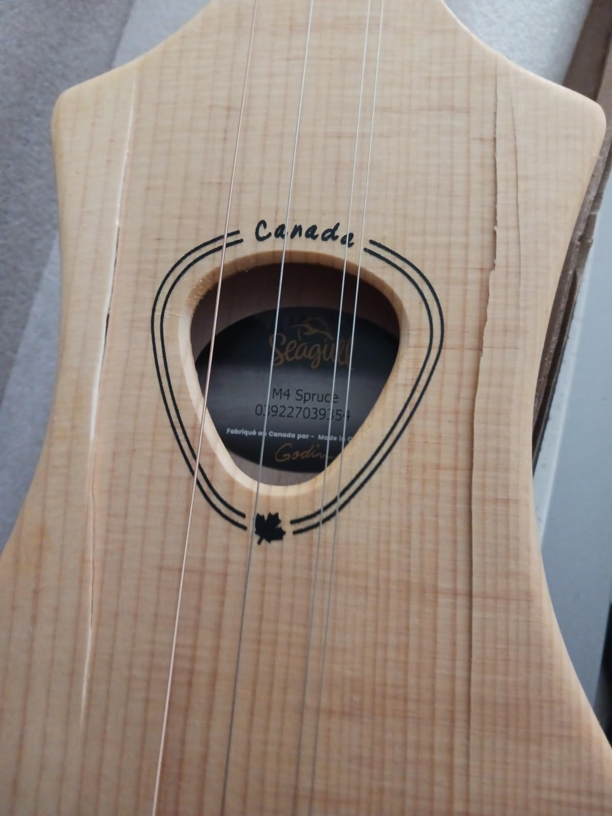 Seagull 039227 Merlin Spruce SG Dulcimer 4-String Diatonic Instrument customer photo 1