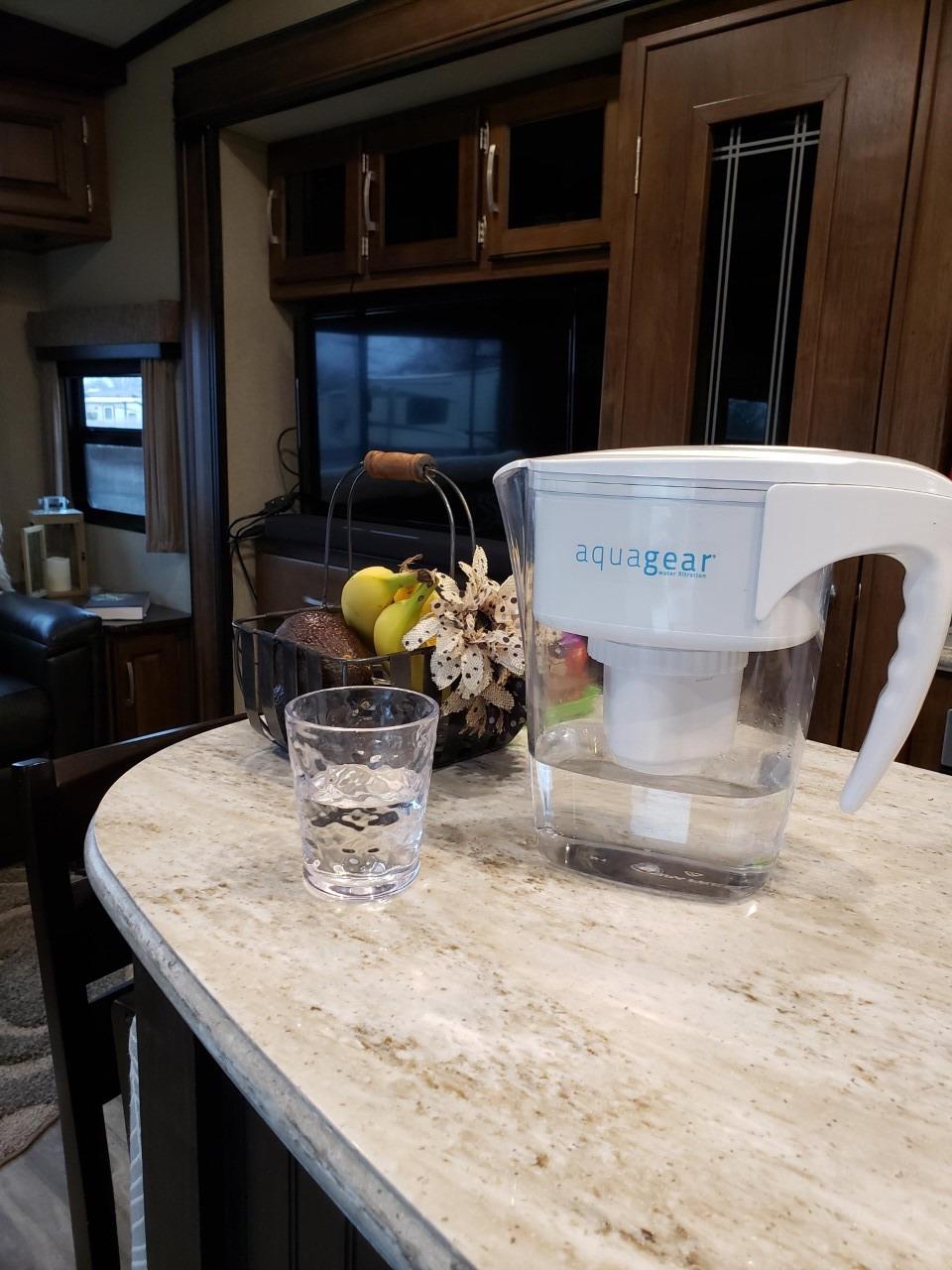 Aquagear Water Filter Pitcher - Lead, Chlorine, PFOA/PFOS, Microplastics Filter, 10 Cup, 120 Gallon Filter Life - Filter Media Made in USA customer photo 1