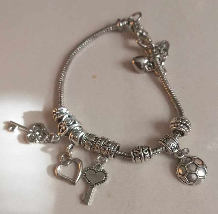 Yeshan 5pcs Silver Plated Snake Chain Charm Bracelet Starter with Classic Bead Lobster Clasp Fits All Chamilia Troll Biagi Beads customer photo 2