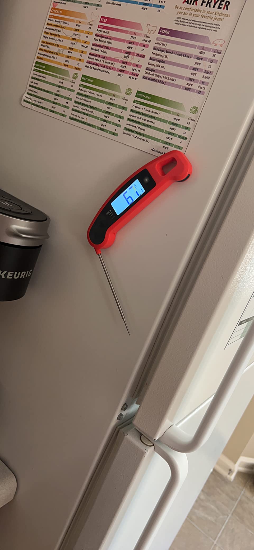 Lavatools Javelin PRO Classic Ultra-Fast 2-Second Professional Digital Instant Read Meat Thermometer for Grill and Cooking, Auto-Rotating Backlit Display, IP65 Water Resistant - Olive customer photo 1