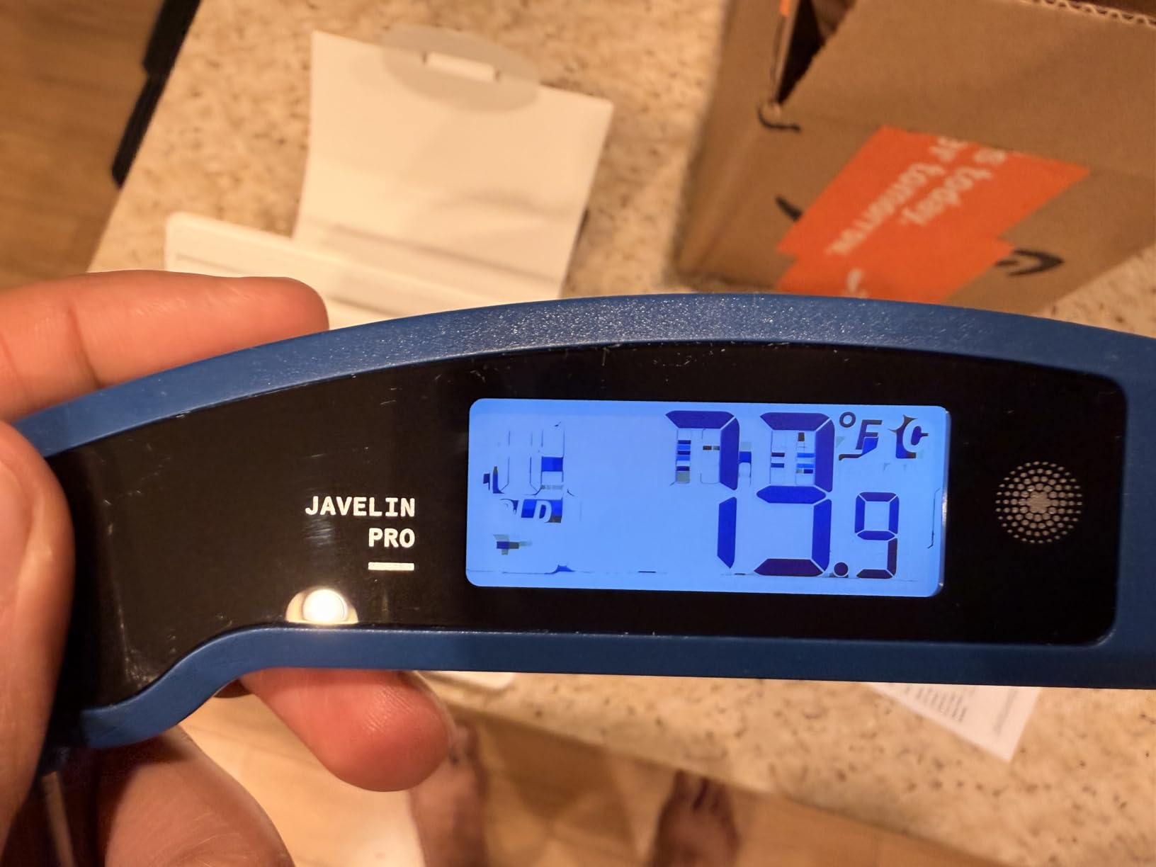Lavatools Javelin PRO Classic Ultra-Fast 2-Second Professional Digital Instant Read Meat Thermometer for Grill and Cooking, Auto-Rotating Backlit Display, IP65 Water Resistant - Olive customer photo 2