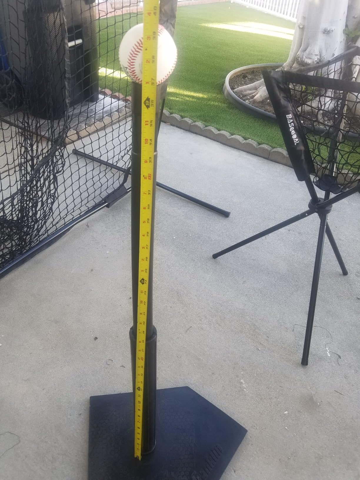 Franklin Sports MLB Industrial Hitting and Batting Tee Stand for Baseball, Teeball, Softball Practice - Adult and Youth Baseball Tee - Adjustable Height - Heavy-Duty Construction customer photo 1