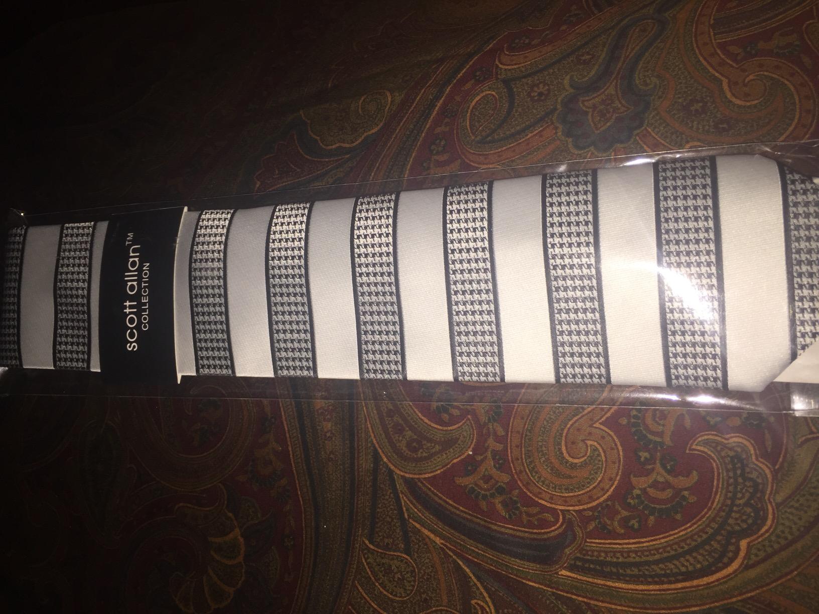 Scott Allan Premium Men's Striped Tie - Classic Woven Neckties for Business, Wedding & Formal Wear customer photo 1