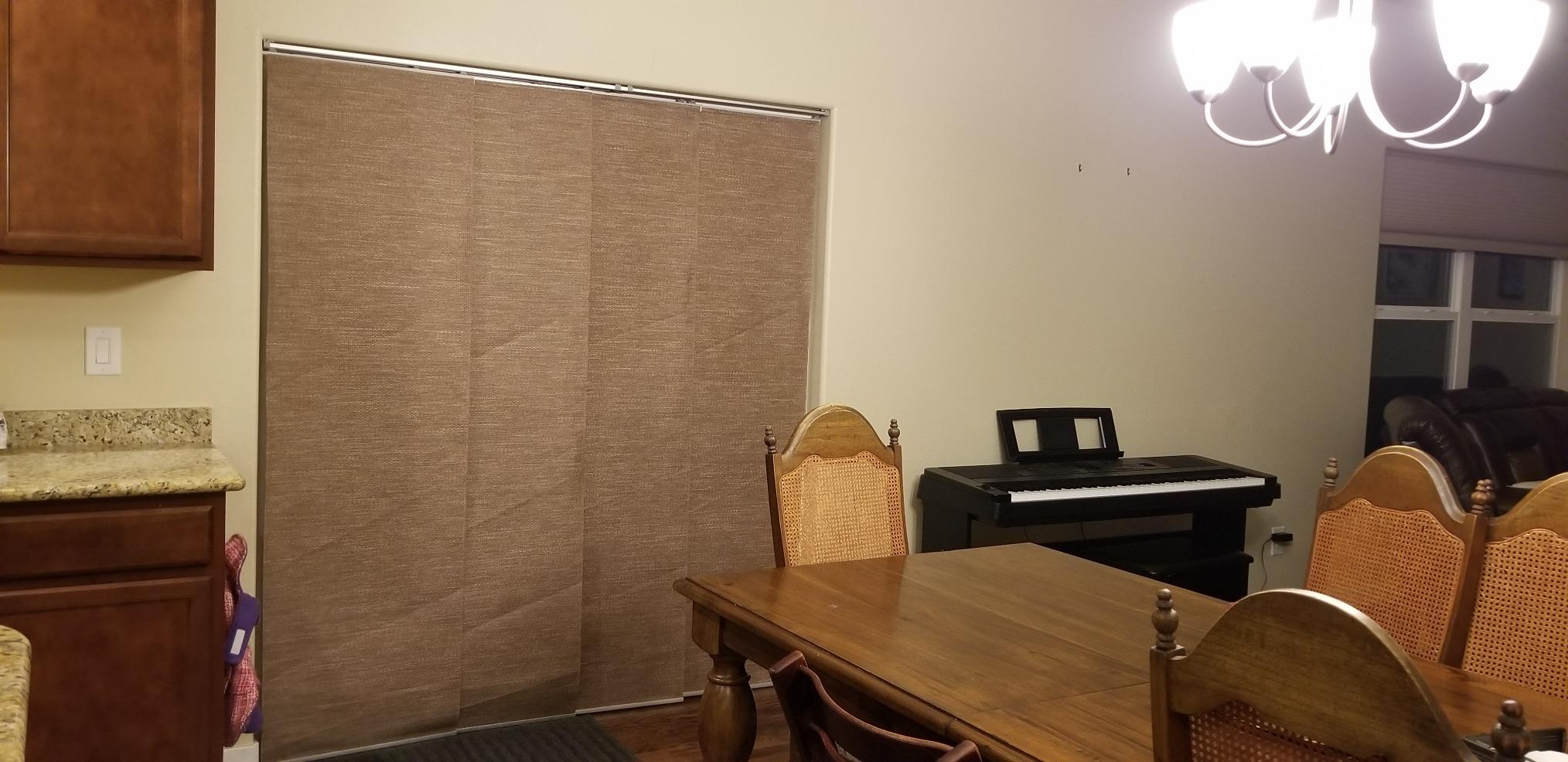 CHICOLOGY Panel Track Blinds - Weave White - 86