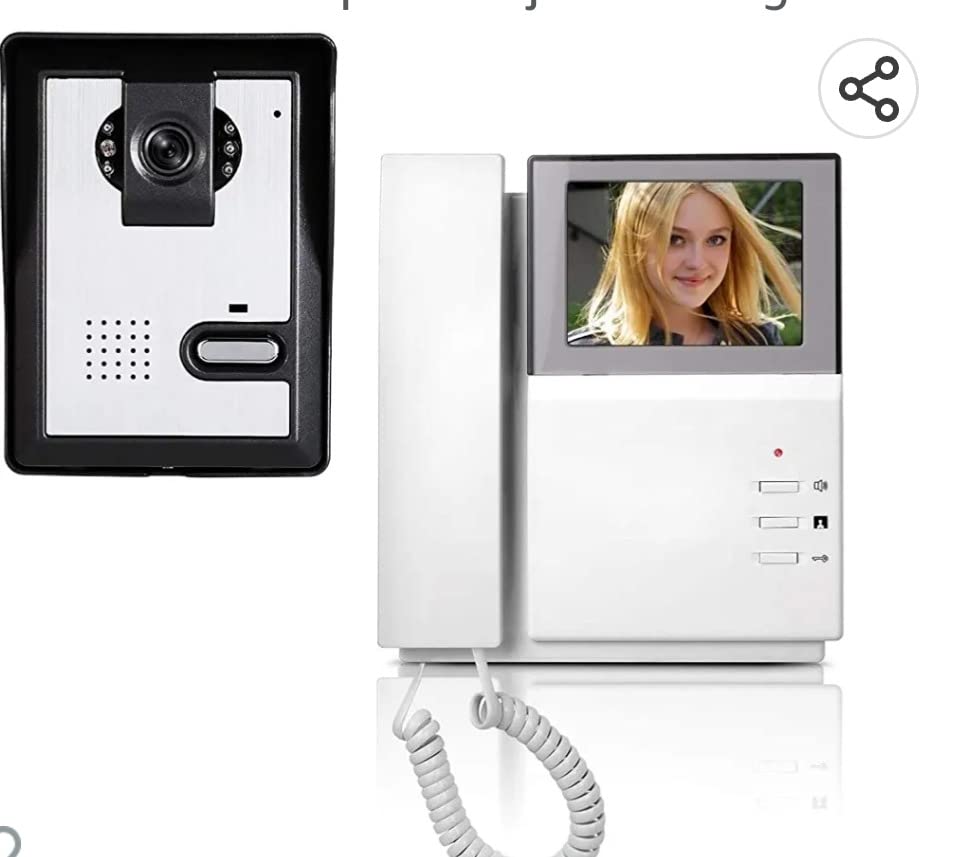Video Doorbell Intercom System, 4.3 Inch Monitor Video Door Phone | Wired IR Camera with LCD Screen, Telephone Style, Video Door Phone Unlock, Two-Way Intercom for Home Apartment Improvement customer photo 1