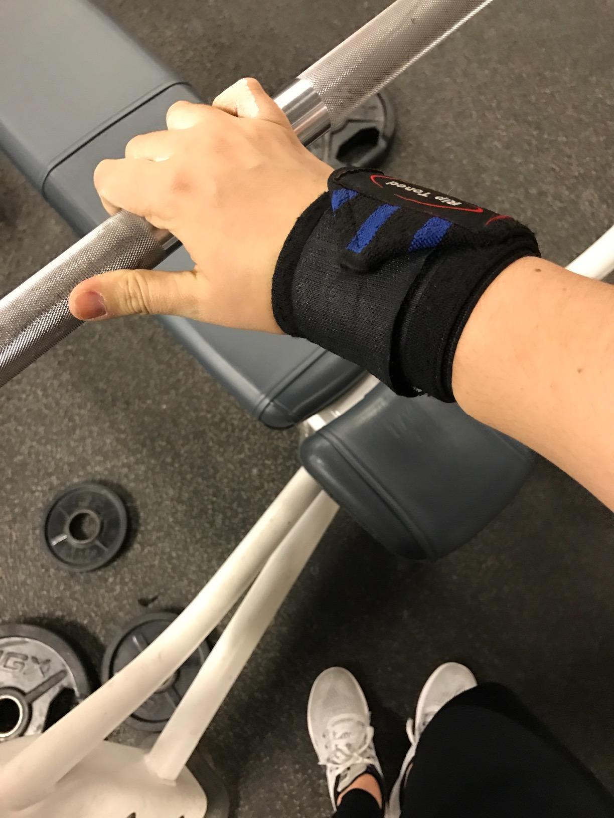 Rip Toned Wrist Wraps for Weightlifting - USPA & USAPL Approved - Stiff or Flex - 18