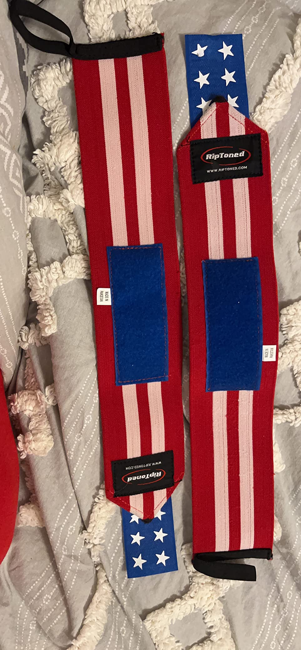 Rip Toned Wrist Wraps for Weightlifting - USPA & USAPL Approved - Stiff or Flex - 18
