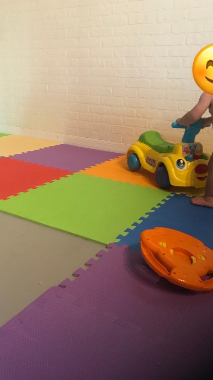 BalanceFrom Foam Floor Tiles for Kids - Non-Toxic Comfortable Baby Play Mat and Interlocking Foam Tiles for Crawling & Development, Soft Play Mat for Babies, 36 Tiles Cover 36 SQ SF customer photo 1