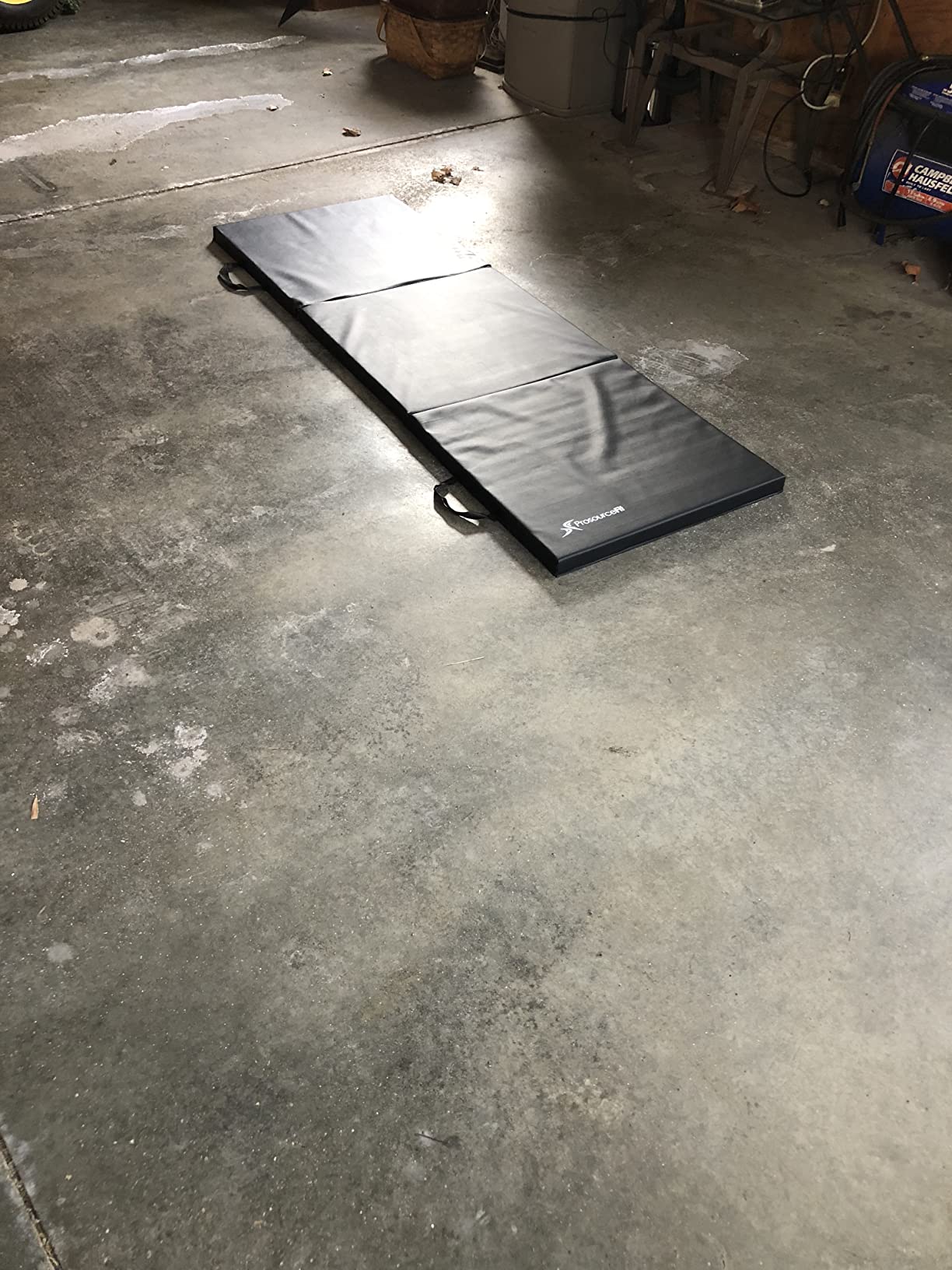 ProsourceFit Tri-Fold Folding Thick Exercise Mat 6'x2' with Carrying Handles for MMA, Gymnastics, Stretching, Core Workouts customer photo 1