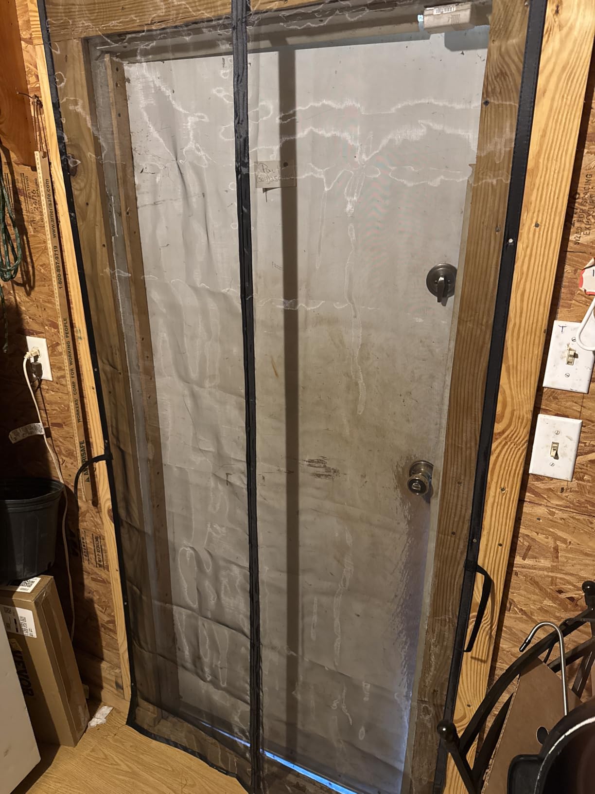 Flux Phenom Magnetic Screen Door - Bugs Out, Breeze in - 9min Install Auto-Sealing Heavy Duty Double Stitched Mesh, 52 Magnets, Hands Free Sliding & Patio Doors Net, Pet & Kid Friendly, 38 x 82 Inch customer photo 2