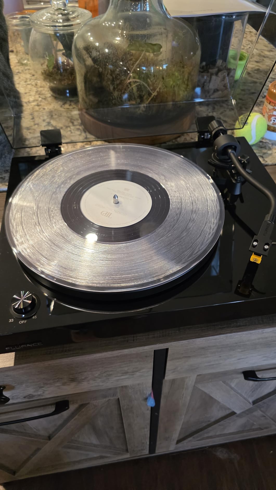 Fluance RT80 Classic High Fidelity Vinyl Turntable Record Player with Audio Technica AT91 Cartridge, Belt Drive, Built-in Preamp, Adjustable Counterweight, Solid Wood Plinth - Piano Black customer photo 1
