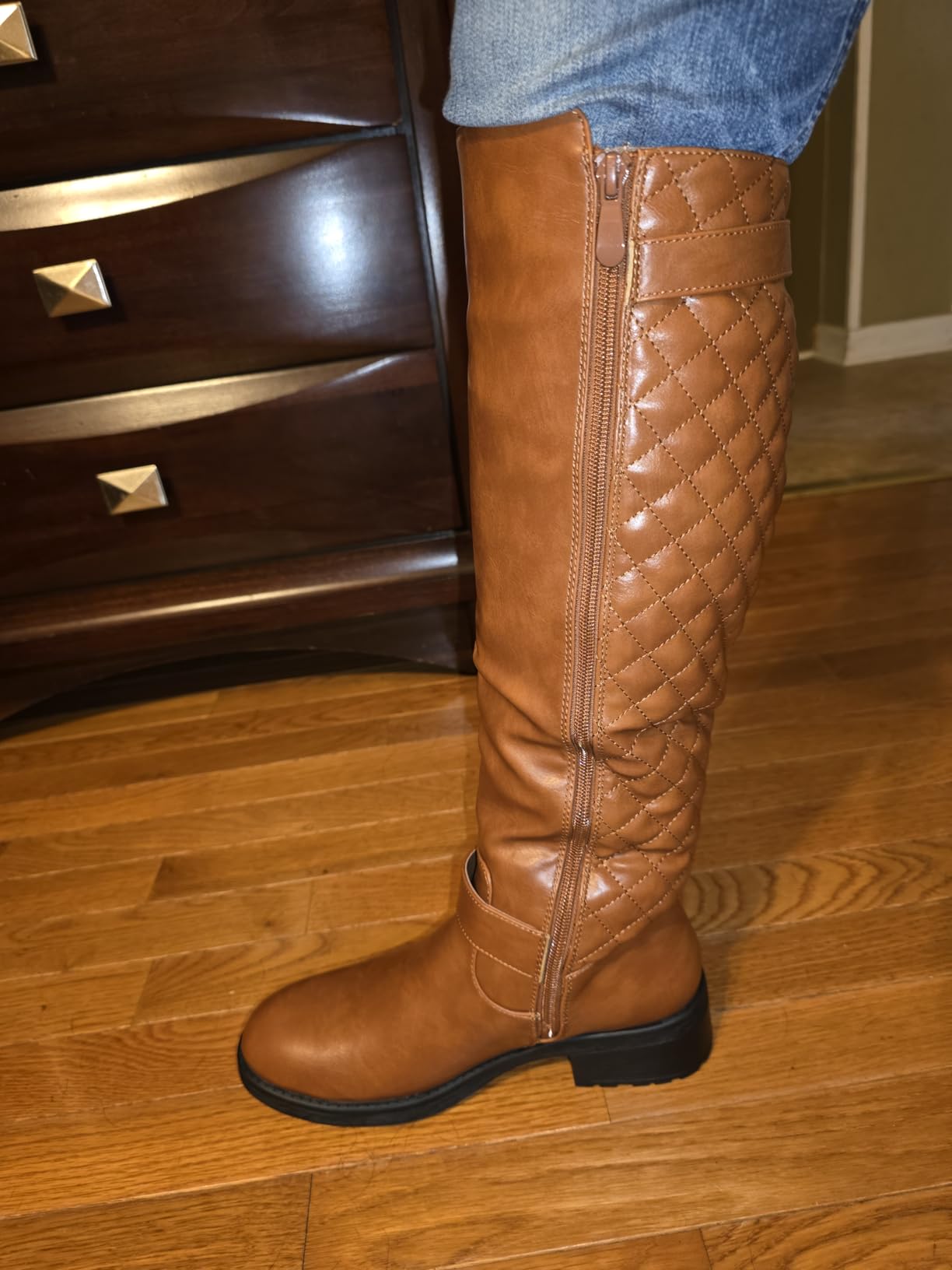 DREAM PAIRS Women's Knee High Riding Boots customer photo 1