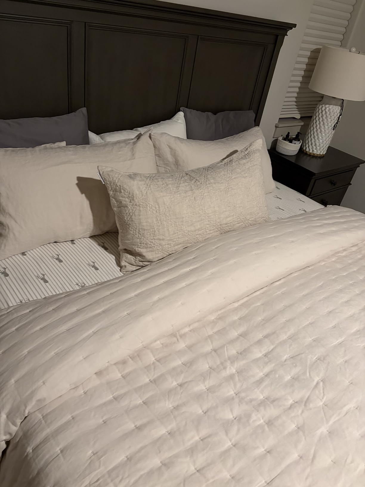 Eddie Bauer - Flannel Sheets Queen Size, Anti-Pilling & Wrinkle Resistant Cotton, Touchably Soft for All-Season Comfort - Bed Sheets with Matching Pillowcases & Fitted Sheet (Elk Grove Grey) customer photo 1