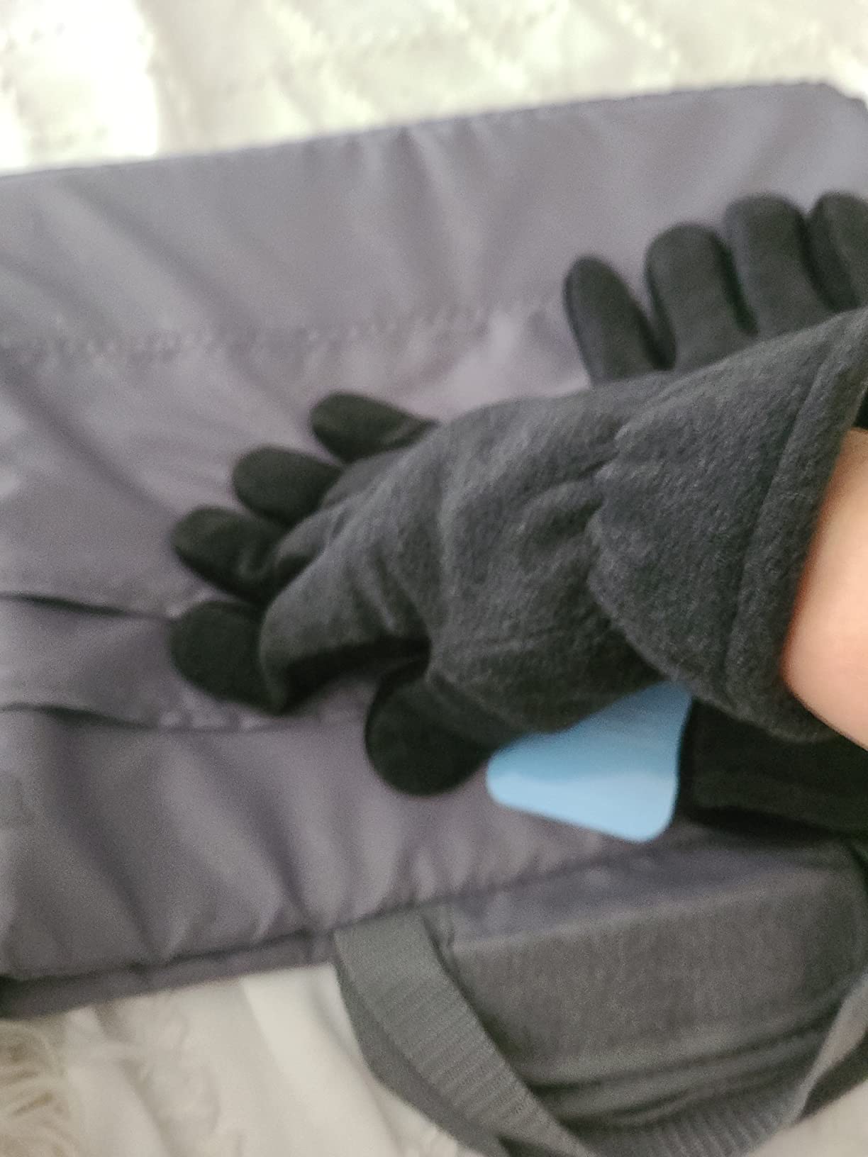 Winter Gloves for Men Women: -20°F Thermal Warm Deerskin Polar Fleece Cotton Glove customer photo 1