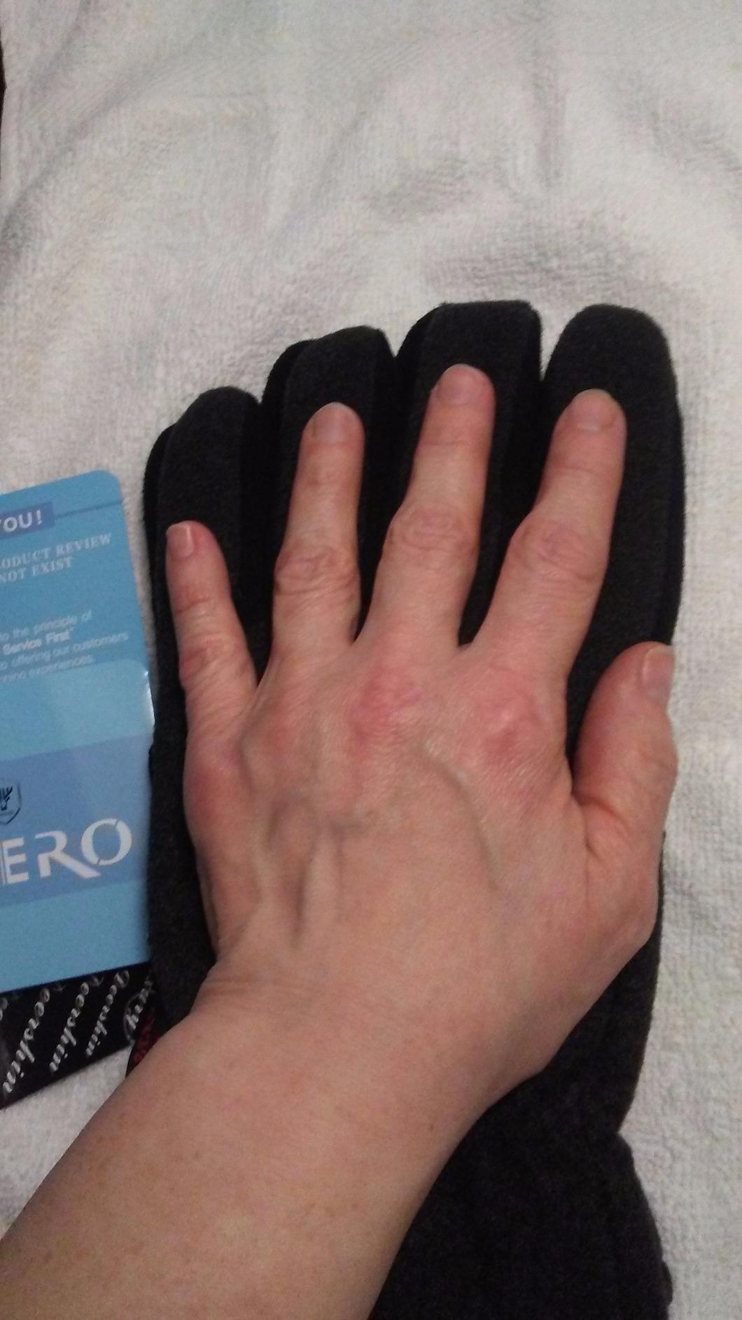Winter Gloves for Men Women: -20°F Thermal Warm Deerskin Polar Fleece Cotton Glove customer photo 2