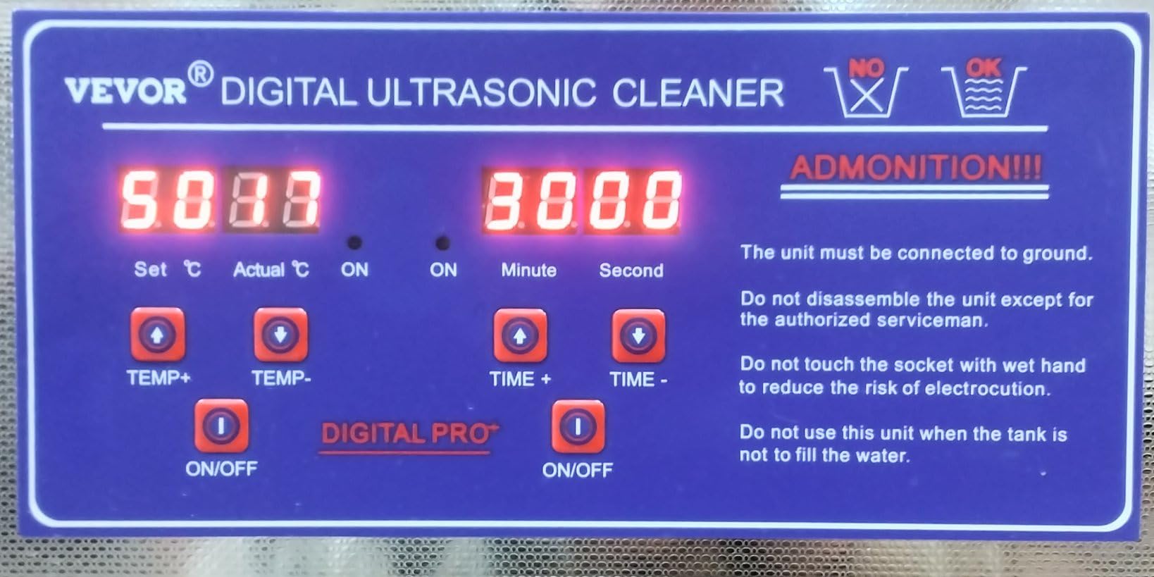 VEVOR 6L Commercial Sonic Cleaner, 40kHz Professional Cleaning Machine with Digital Timer & Heater, 110V - Ideal for Watches, Instruments, and Industrial Parts, FCC/CE/RoHS Certified customer photo 2