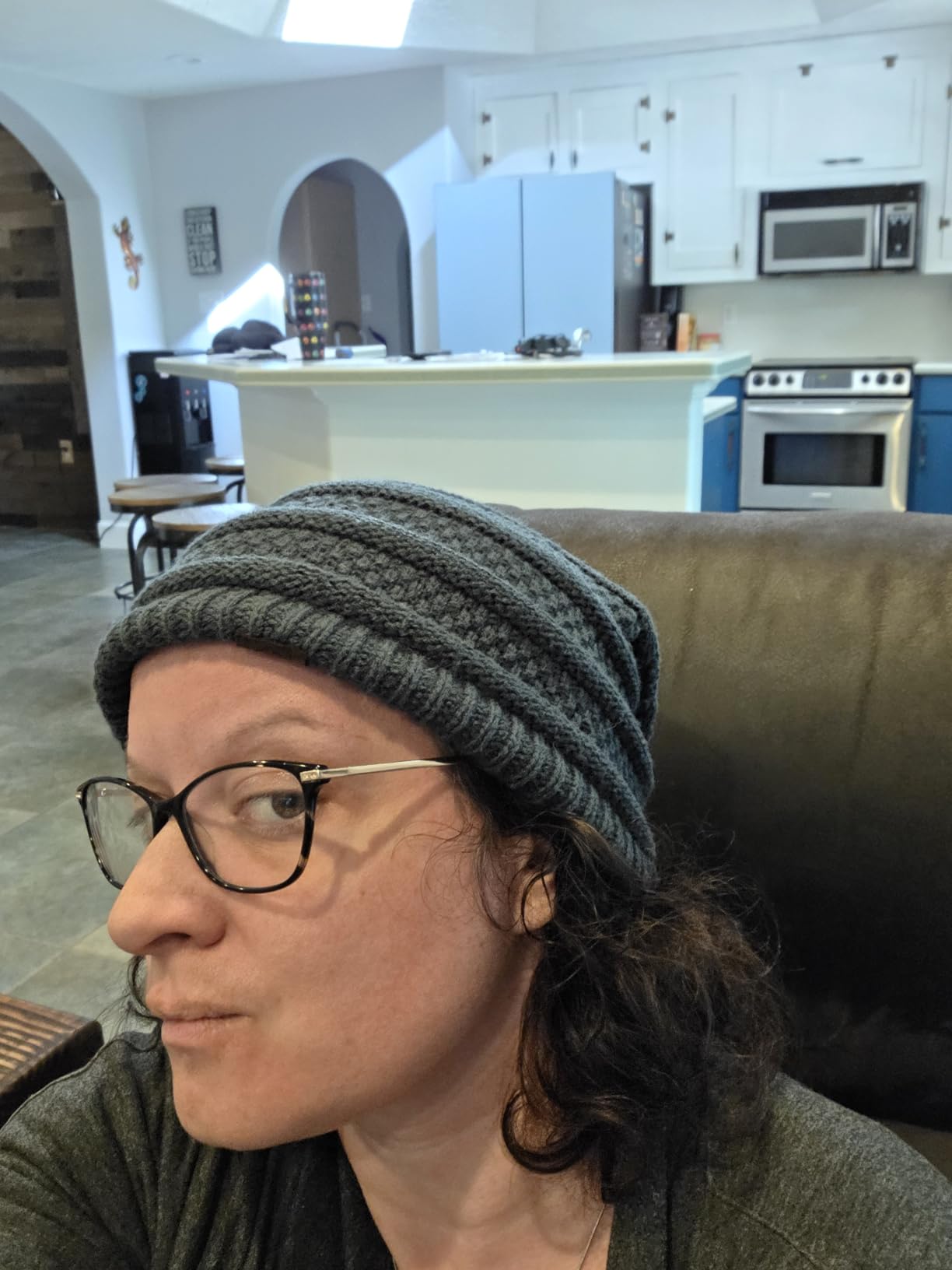 Slouchy Oversized Beanie Hat - Warm Winter Hats for Women - Stretch Fit Mens Beanie customer photo 2
