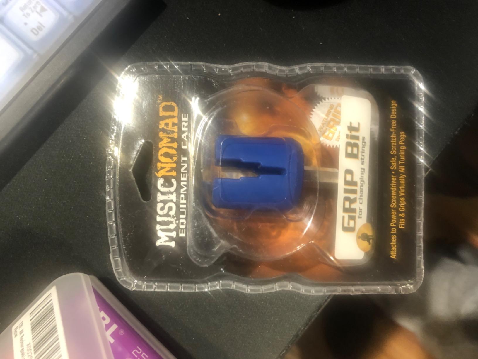 MusicNomad GRIP Drill Bit Guitar String Winder, Rubber Lined (MN220) customer photo 2