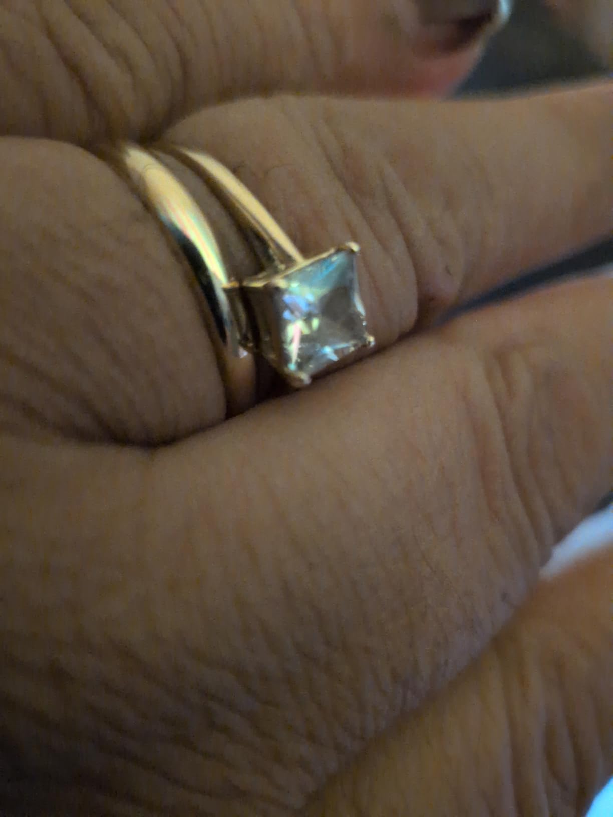 10K or 14K Yellow & White Gold 3mm Polished Plain Wedding Band, Size 4-12 customer photo 2