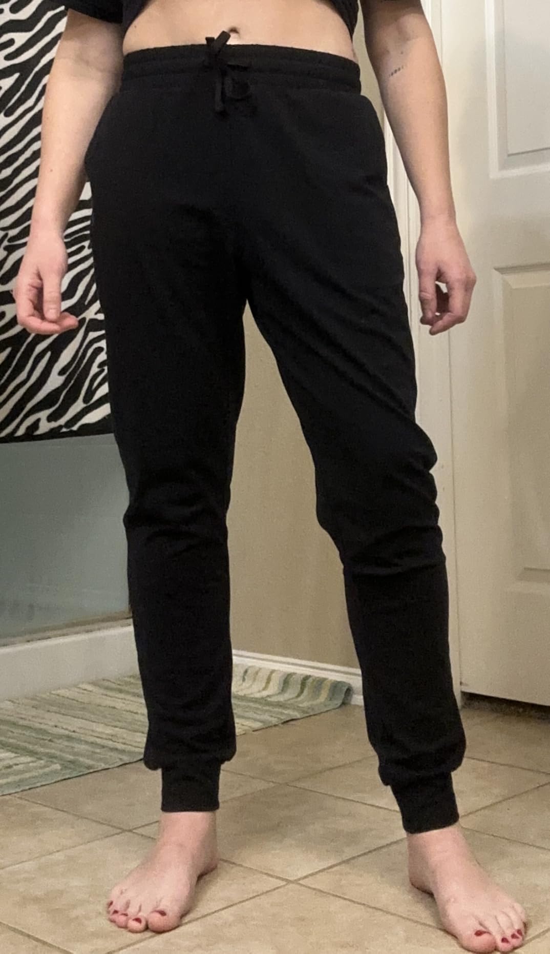 baleaf Women's Sweatpants Cotton Joggers with Pockets Tapered Lounging customer photo 2