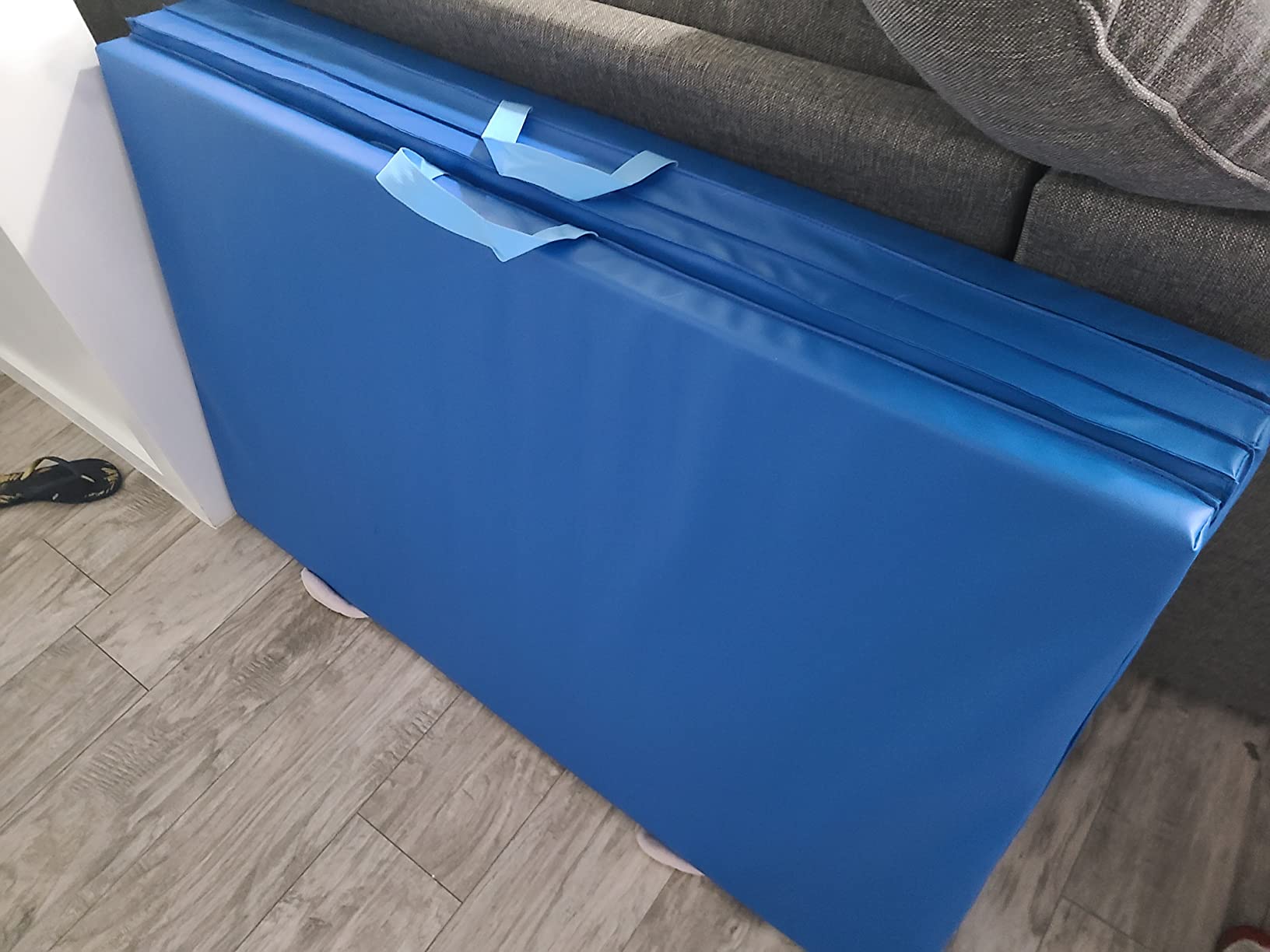 RitFit Upgraded Folding Exercise Mat, 2 Inch Thick Gymnastics Mat | Tumble Mat with Carrying Handles for Yoga, MMA, Stretching, Core Workouts and Home Gym Protective Flooring customer photo 2