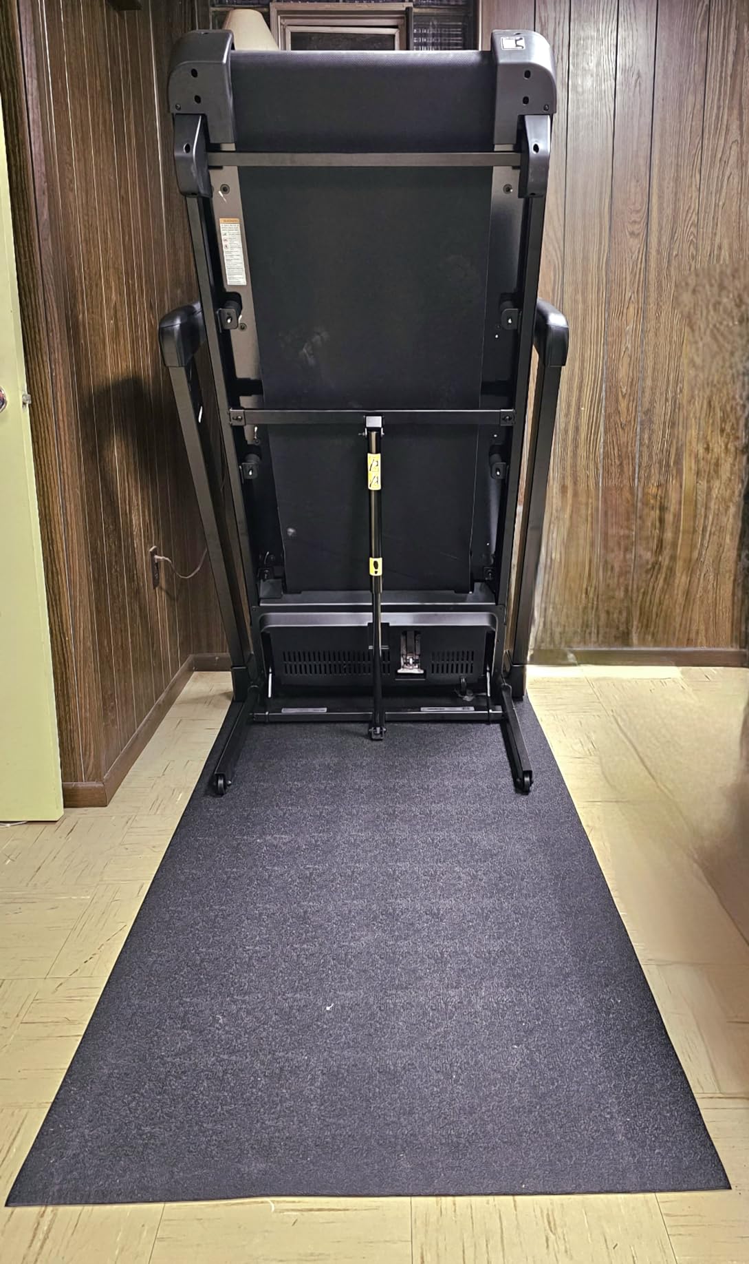 Fitvids High Density 1/4-Inch Thick Gym Equipment Mat, Non-Slip Floor Protection for Heavy Exercise, Treadmill and Bike Mat in Multiple Sizes customer photo 2