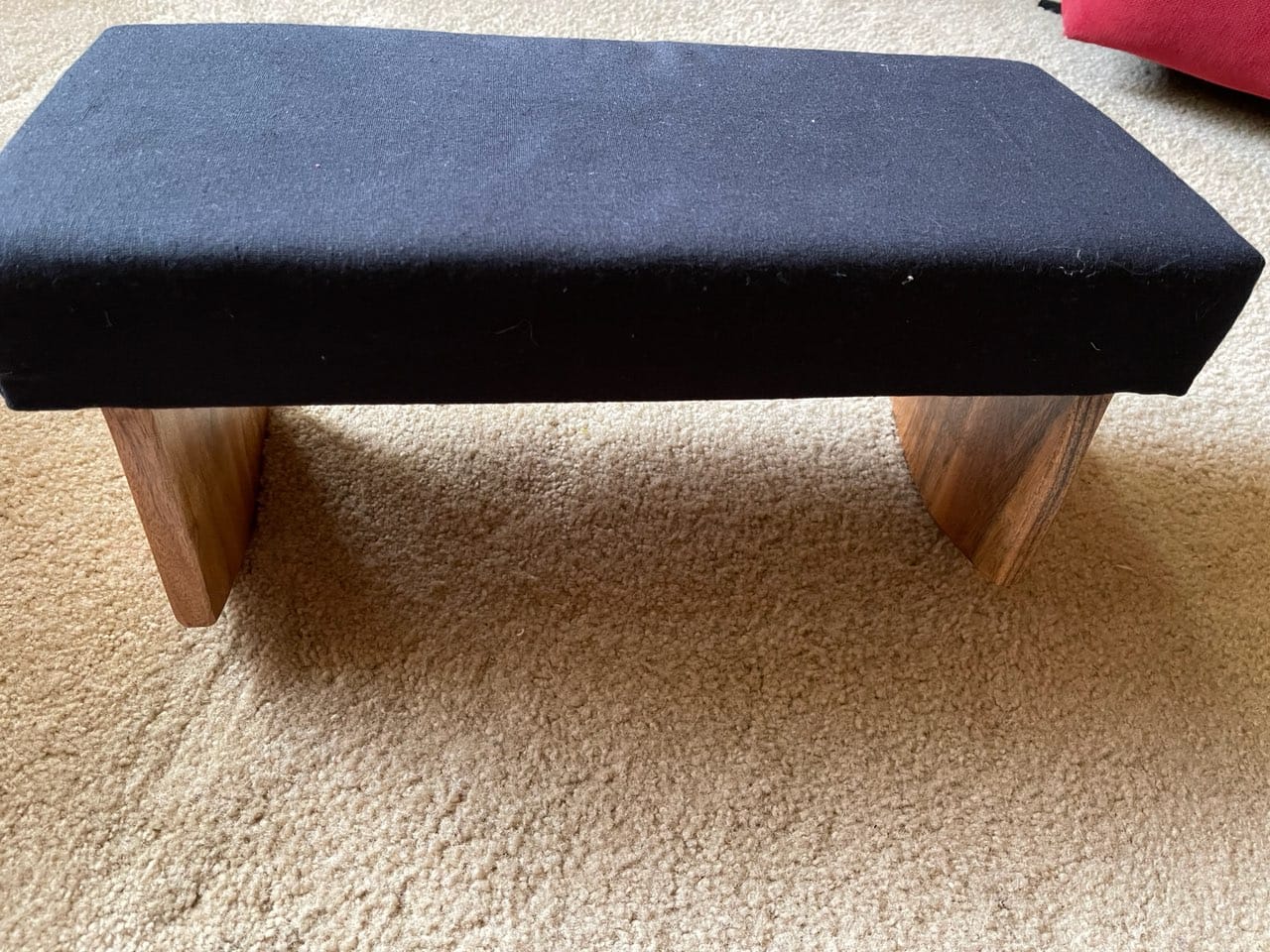 Meditation Bench (Zen Black), Seiza, Sustainable Acacia Wood with Curved Bottom Edges for the Perfect Posture, Meditation Stool, Prayer Bench, Meditation Chair, Yoga Stool customer photo 1
