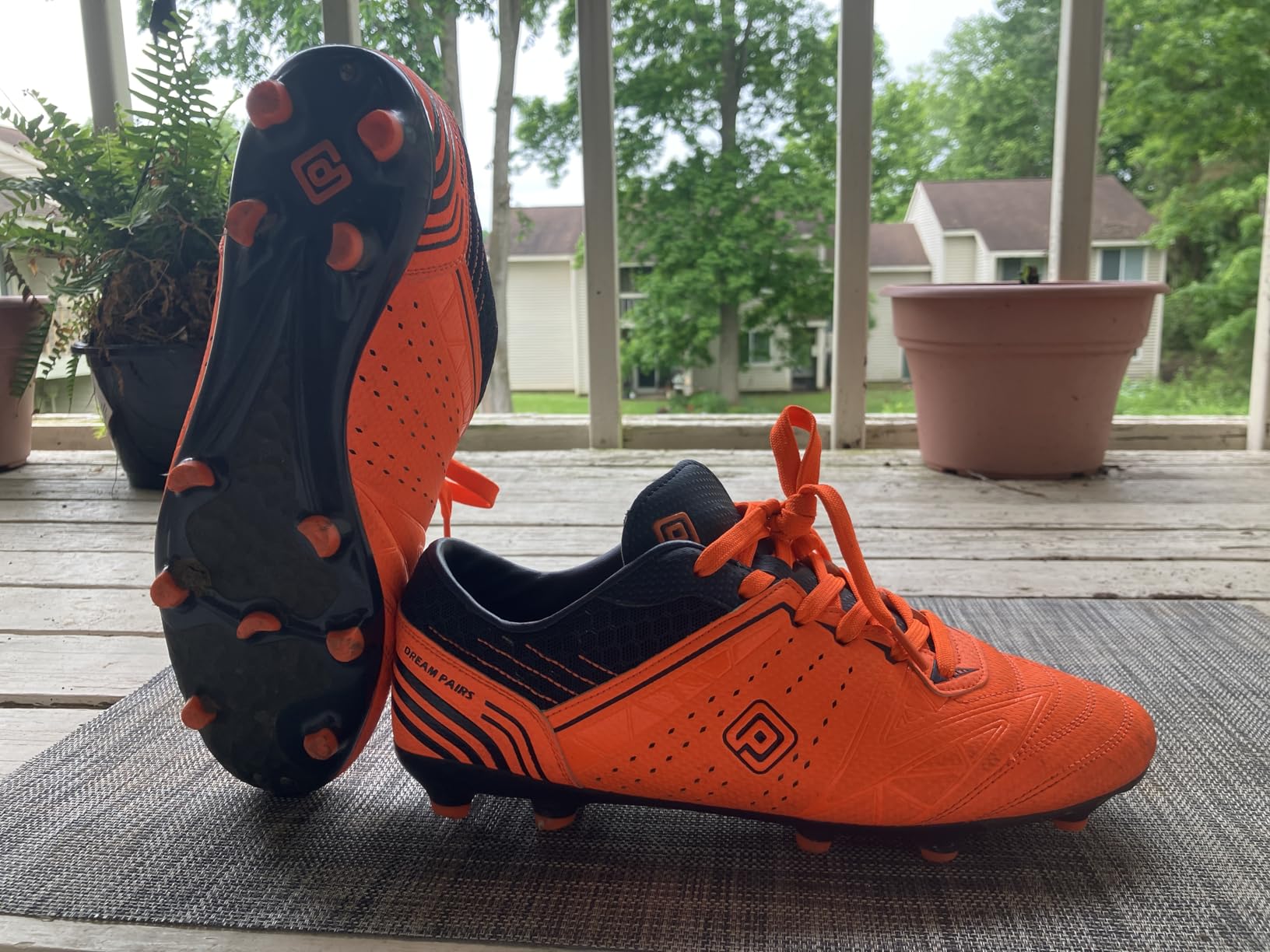 DREAM PAIRS Men's Soccer Cleats Lightweight Shoes | Soccer Cleats with Flexible Upper, Grip Studs and Cushioning for Comfortable Firm Ground Performance customer photo 1