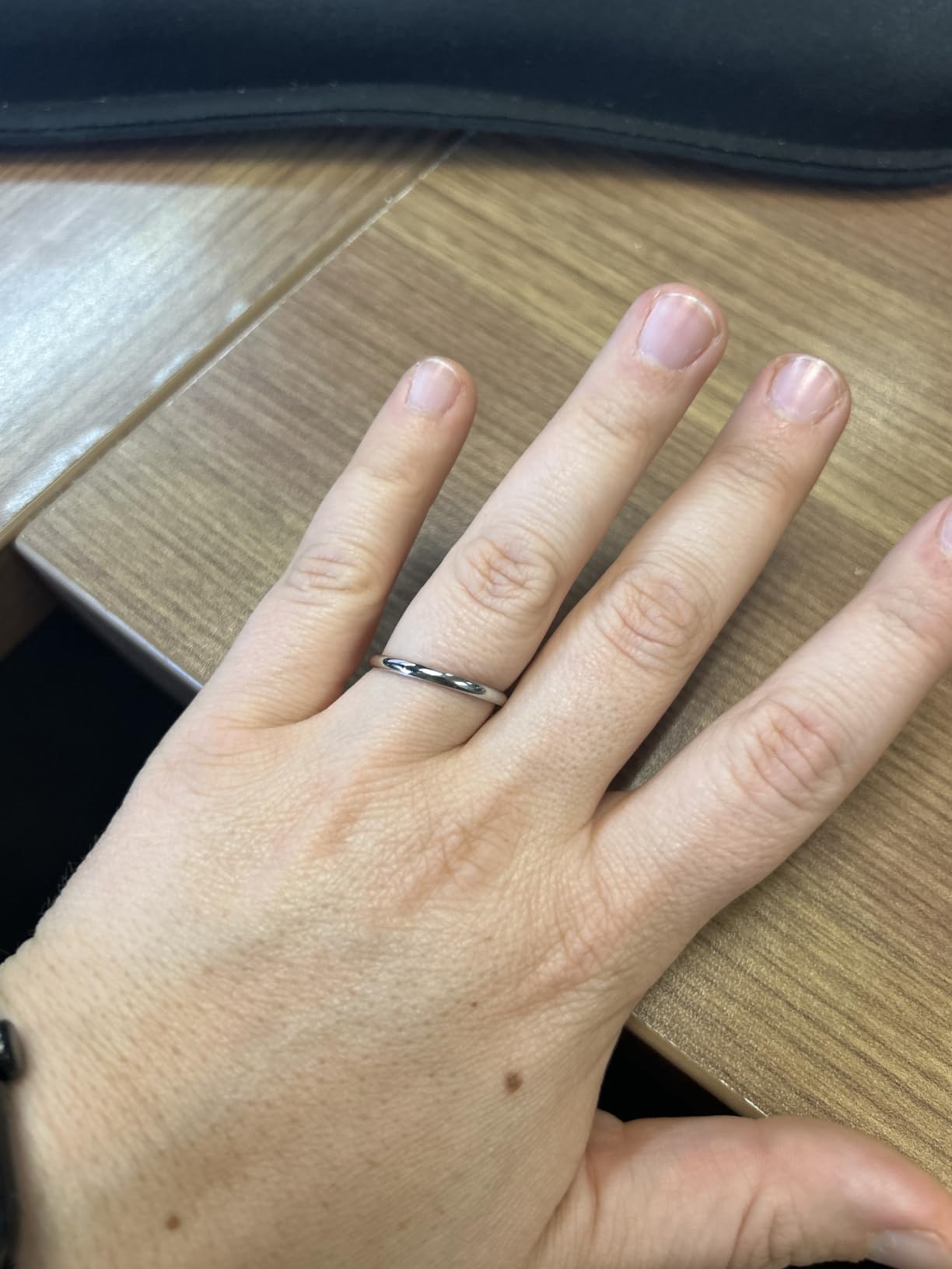 BORUO Stacking Ring, Sterling Silver or Waterproof Gold Plated, Sizes 4-12 customer photo 1