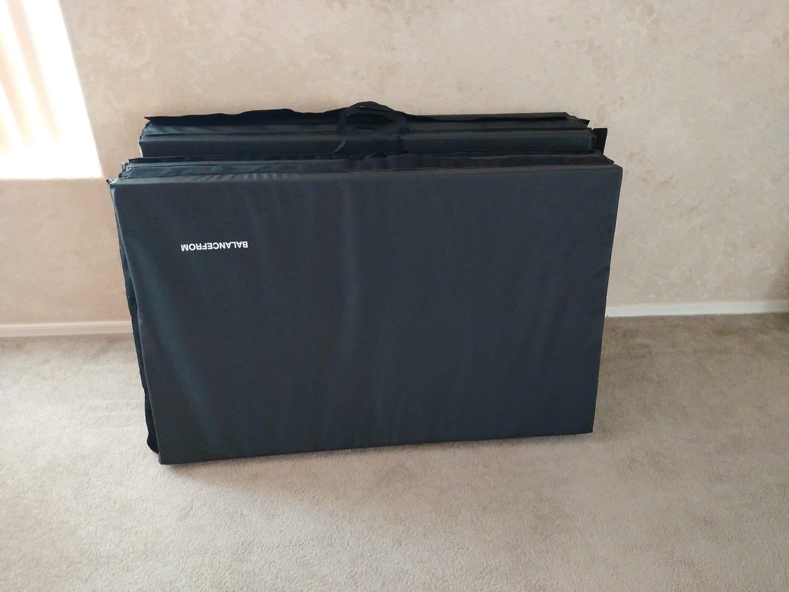 BalanceFrom 10x4 Feet 4-Panel Folding Gymnastics Mat - 2-Inch Thick Pad with Vinyl Surface and Carrying Handles for Tumbling, Yoga, Pilates, Home Workouts, and Martial Arts customer photo 2