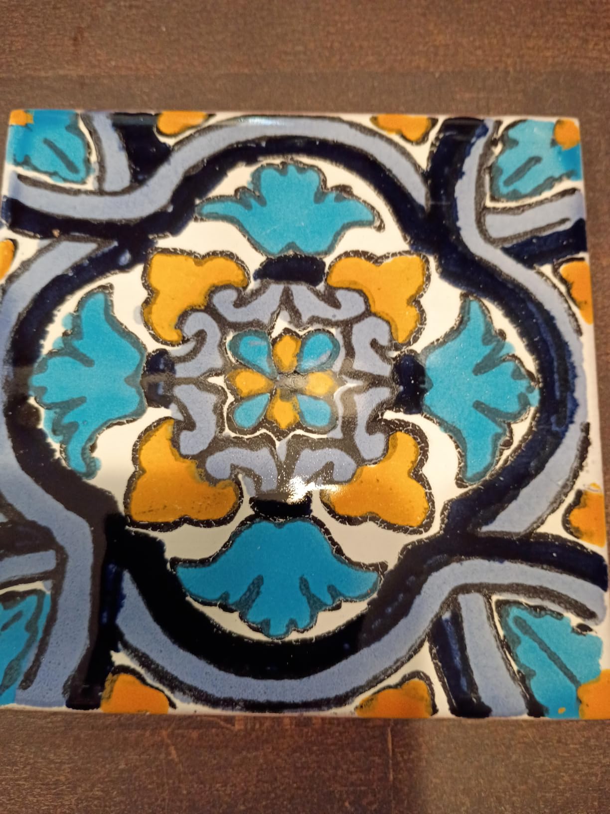 9 Mixed Designs (NO Stickers) Real Ceramic A1 Quality Talavera Mexican Tile 4x4