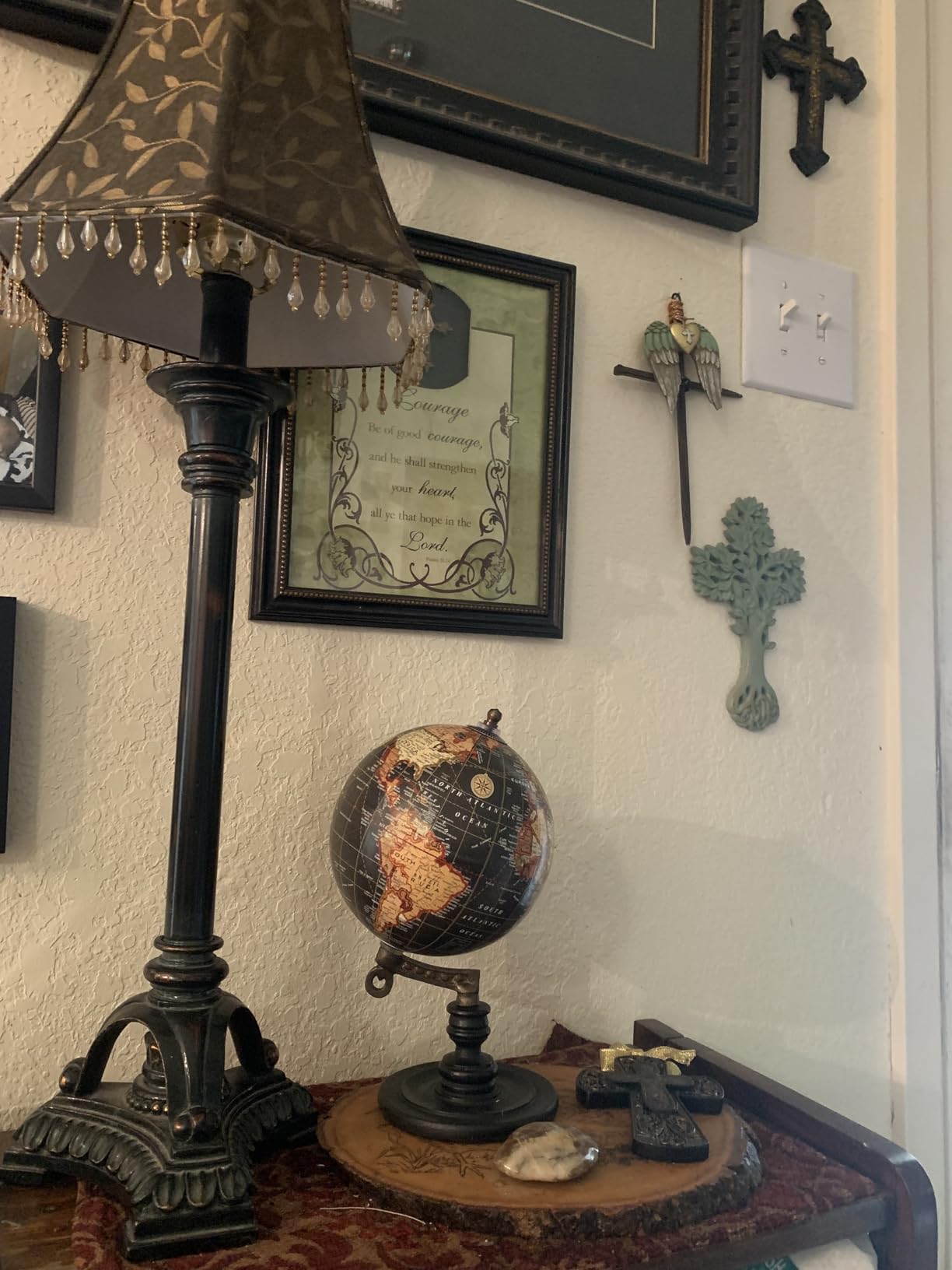 Hosley 10-Inch Decorative Globe on Wooden Stand - Elegant Gift for Father's Day, Birthdays, Holidays, and Special Occasions - Perfect for Home and Office Décor customer photo 1