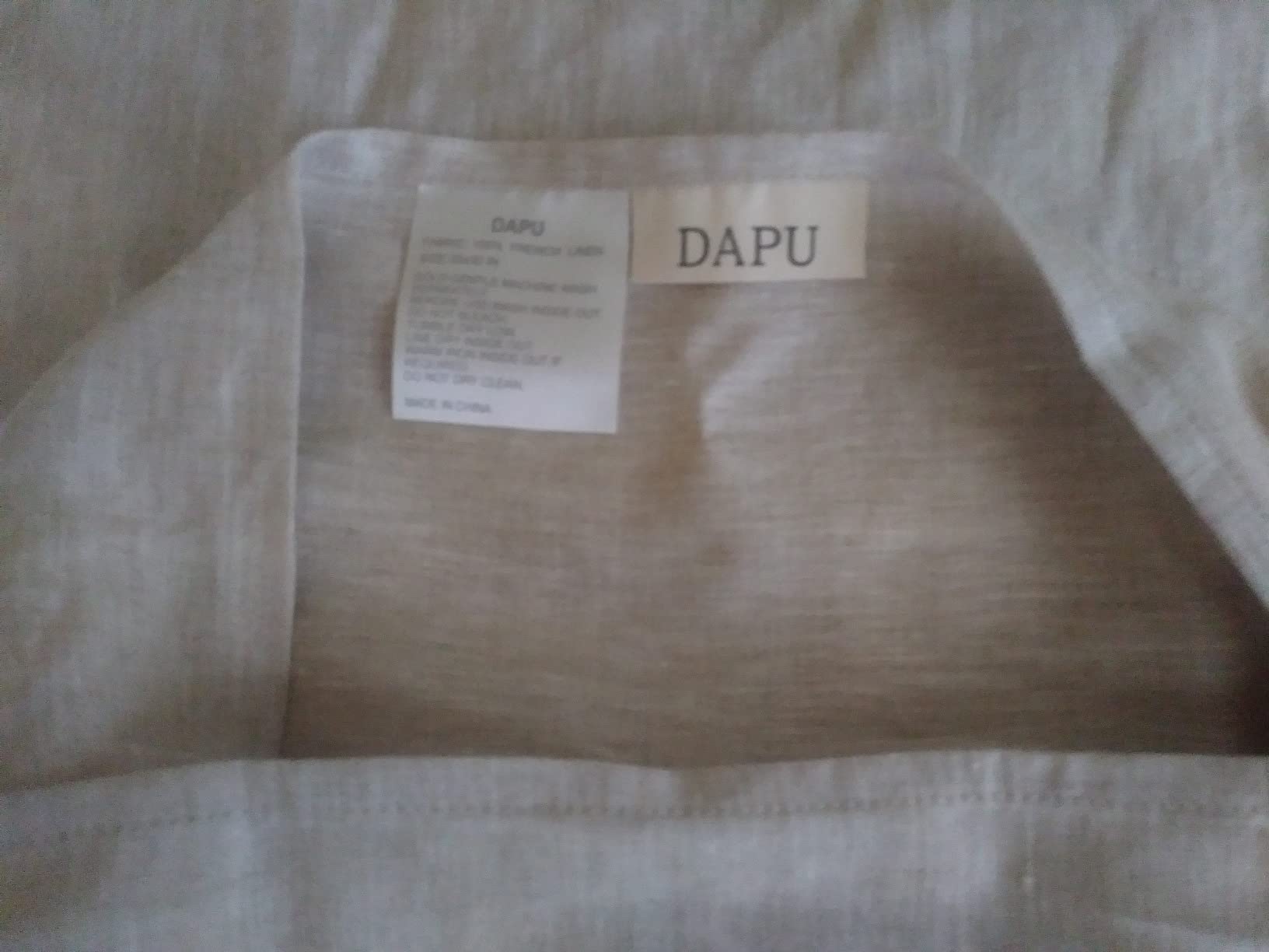 DAPU 100% French Linen Sheets 4Pcs Set, 170GSM Linen Bedding, Queen Size | Soft Breathable Cooling for Hot Sleepers, 16