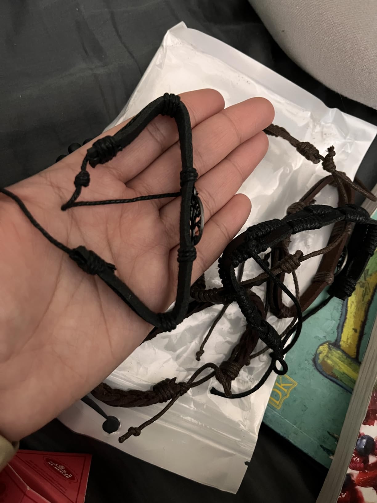 HZMAN Genuine Leather Tree of Life Bracelets for Men Women customer photo 2