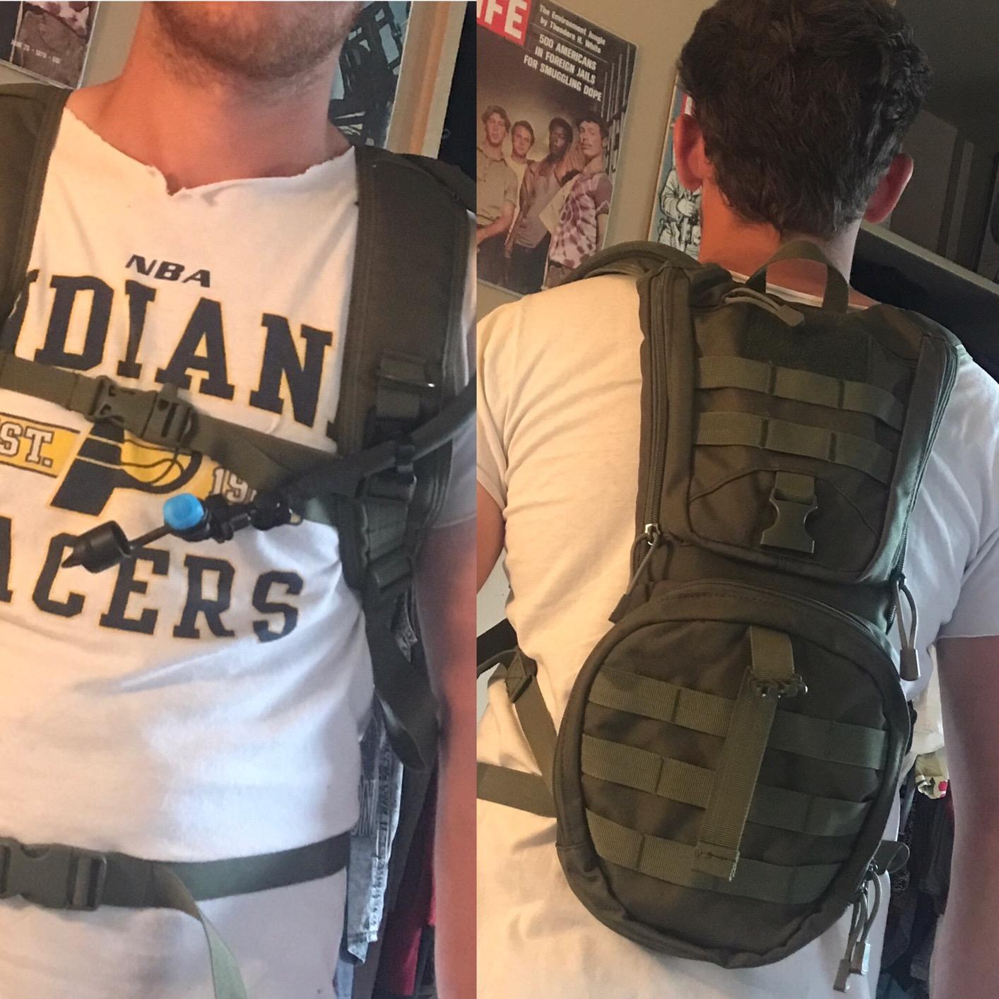 MARCHWAY Tactical Molle Hydration Pack Backpack with 3L TPU Water Bladder, Military Daypack for Cycling, Hiking, Running, Climbing, Hunting, Biking customer photo 1