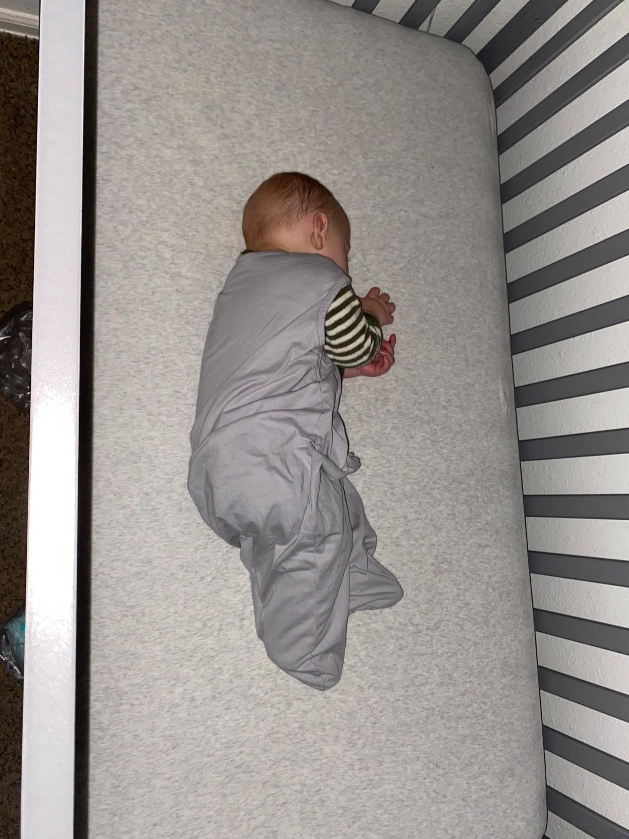 Sealy Baby Flex Cool 2 Stage Crib Mattress and Toddler Bed Mattress, Breathable Hybrid Coil Design, Waterproof Cotton Surface, GREENGUARD GOLD Certified, Standard 52x28 Size customer photo 2