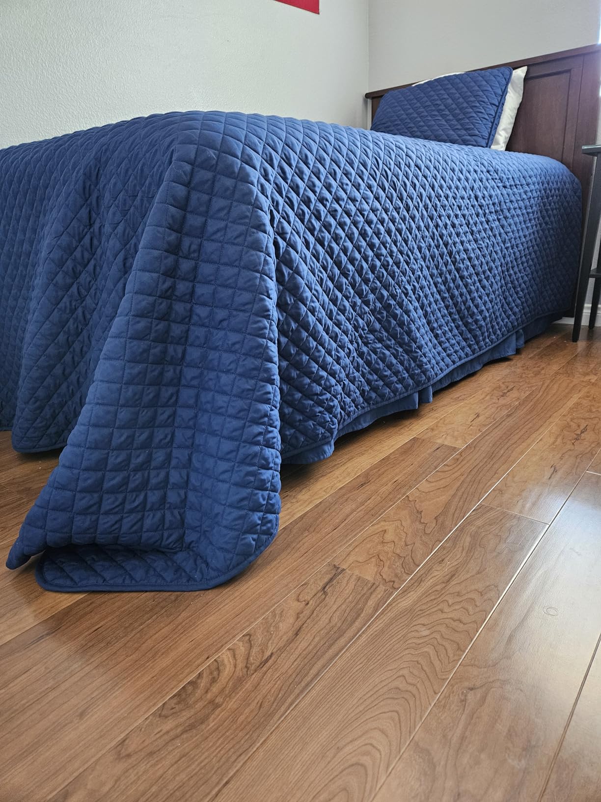 Bare Home Coverlet Set - Full/Queen - Lightweight Bed Decor - Comforter Alternative - All-Season Quilted Bedspread (Full/Queen, White) customer photo 1