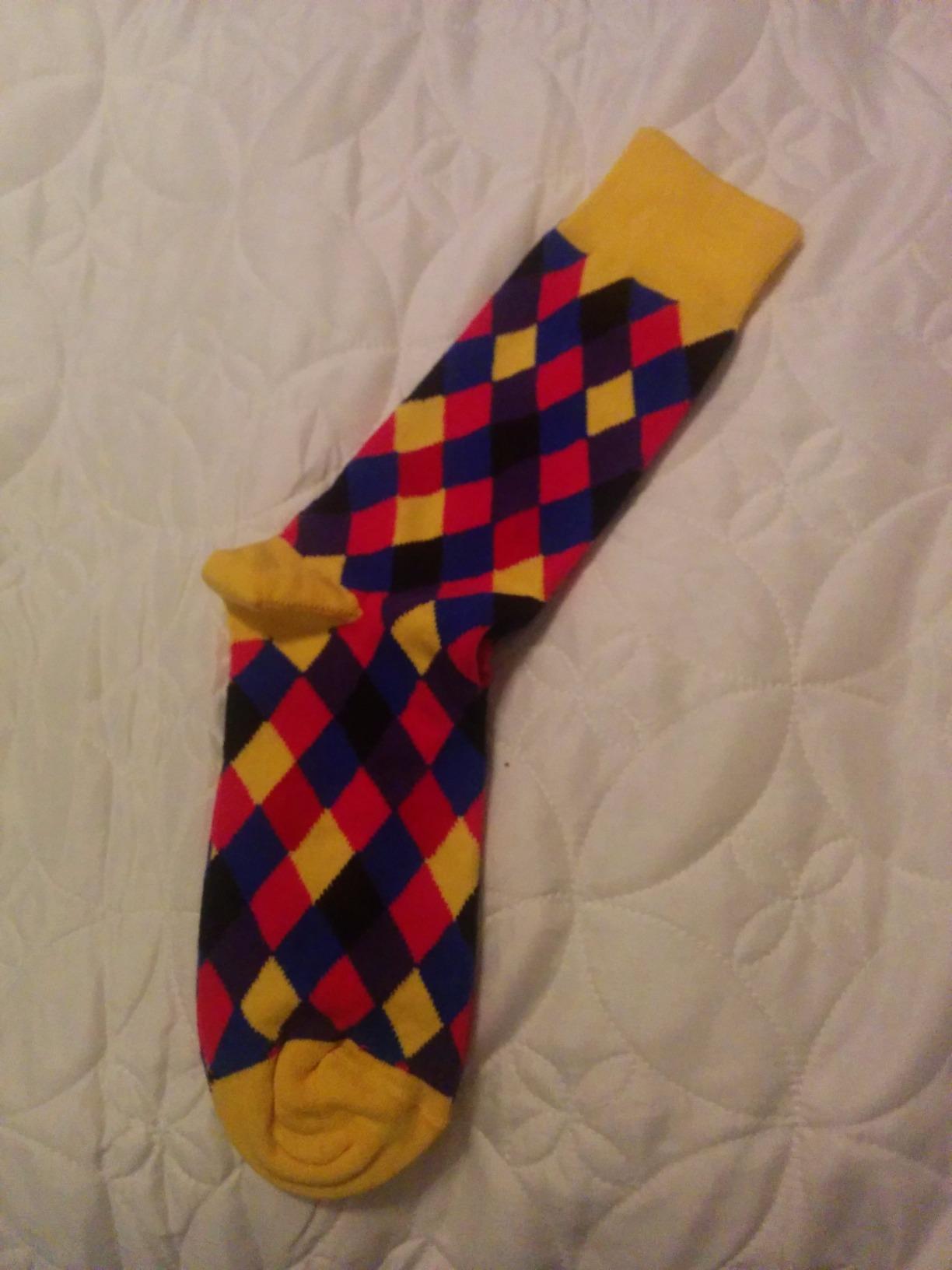 Easton Marlowe Mens Dress Socks - Fun Colorful Socks for Men - Cotton Patterned Fashion Mens Socks 6 Pack customer photo 2