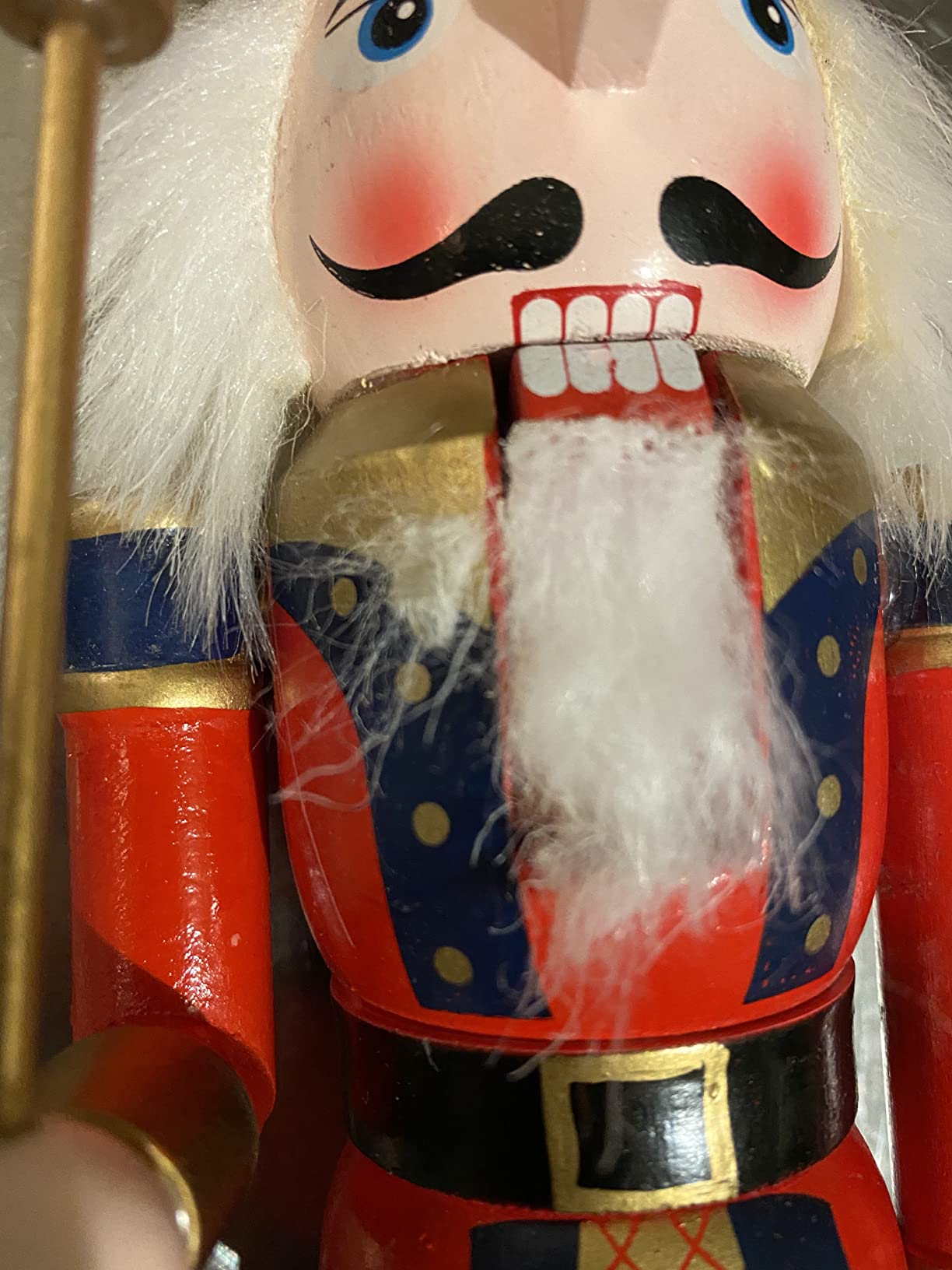 Wooden Nutcracker Ornaments Christmas Decoration Figures Puppet Home Decor (12 Inch, Drum) customer photo 1