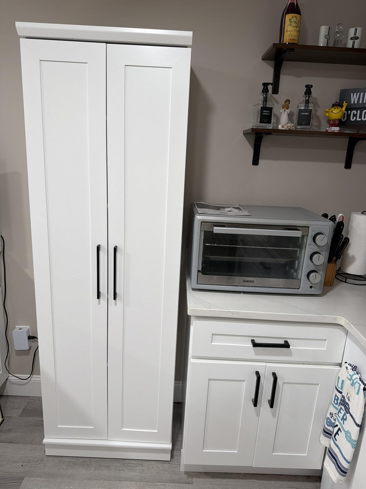 Sauder HomePlus Storage Cabinet/ Pantry cabinets, Soft White finish customer photo 2
