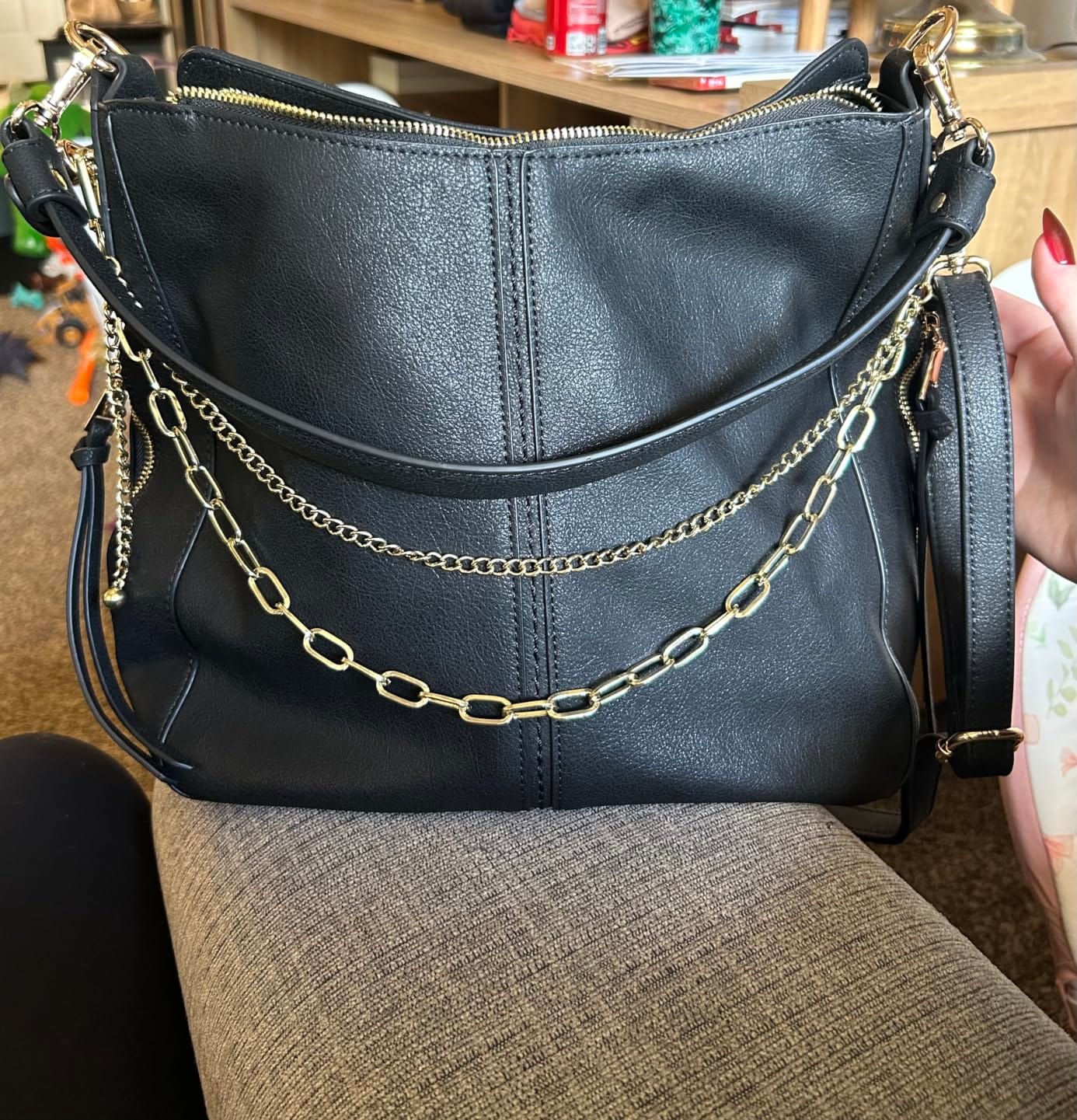 Realer Hobo Crossbody Bag for Women, Designer Shoulder Purse Handbags customer photo 2